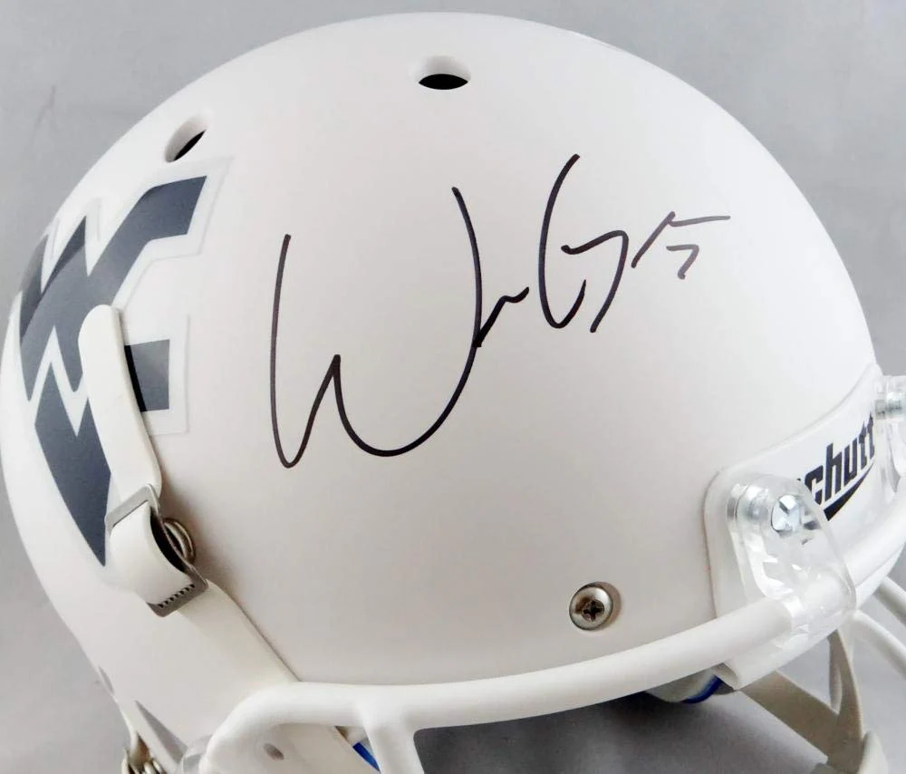 Will Grier Signed West Virginia Full Size White Schutt Helmet - JSA W Auth - Image 2