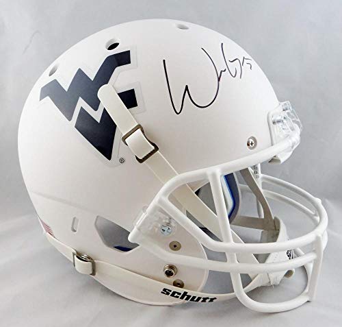 Will Grier Signed West Virginia Full Size White Schutt Helmet - JSA W Auth - Image 4