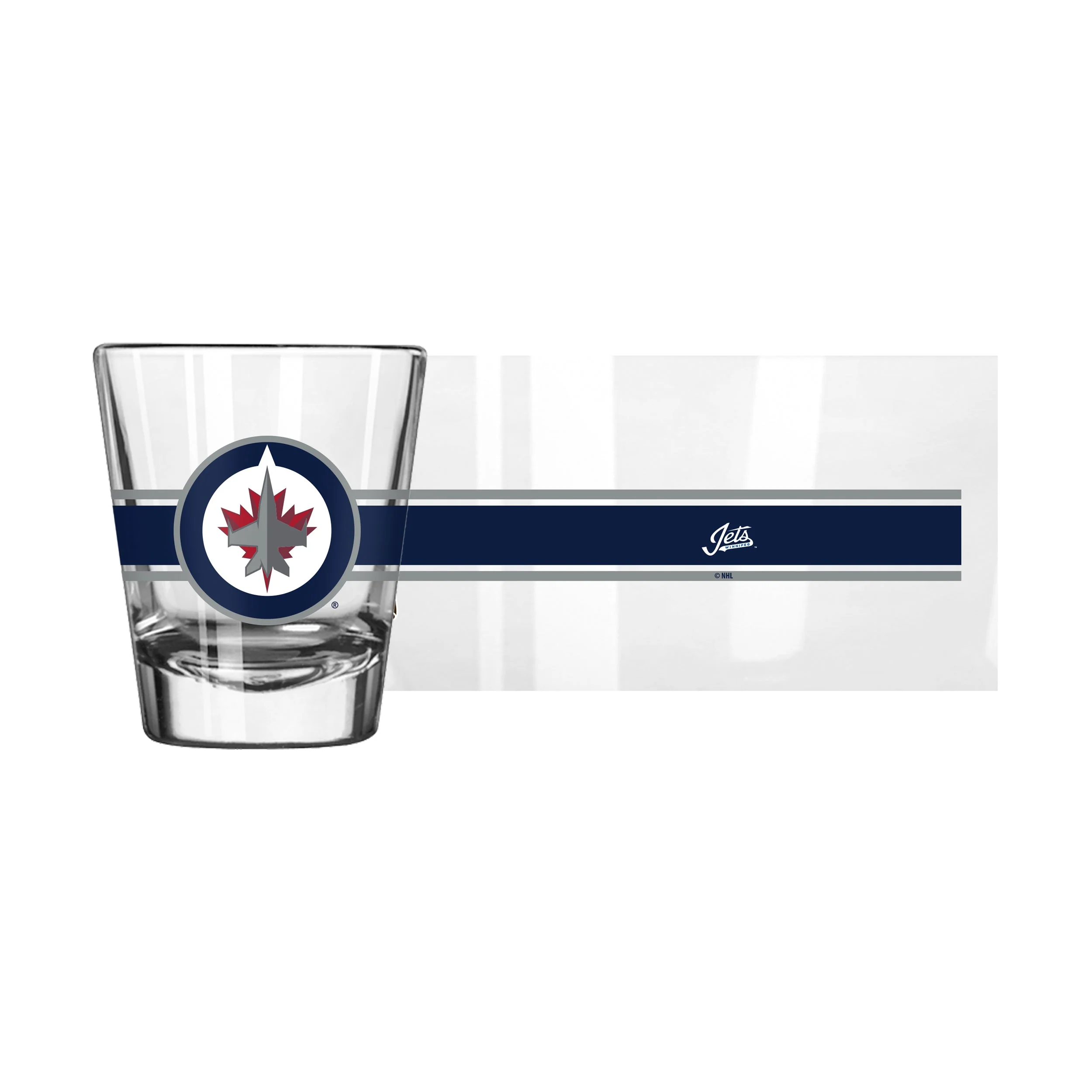 Winnipeg Jets 2oz Stripe Shot Glass - Image 2