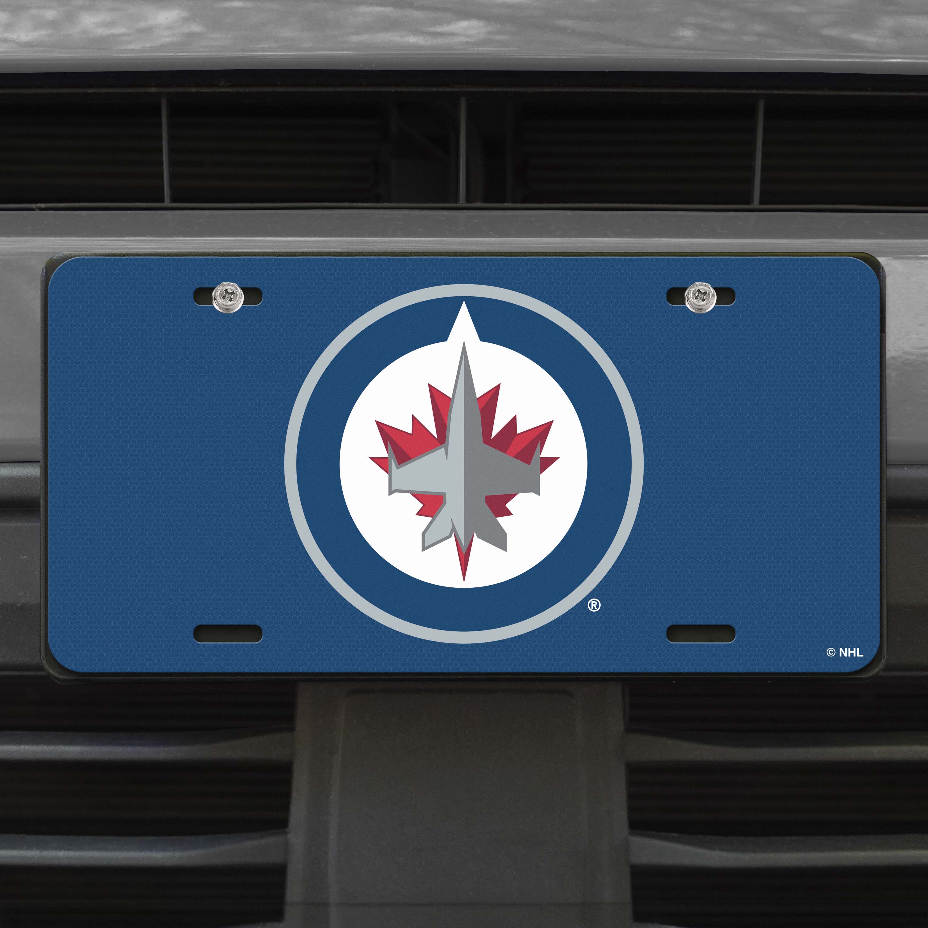 Winnipeg Jets Flat Metal License Plate - Image 2