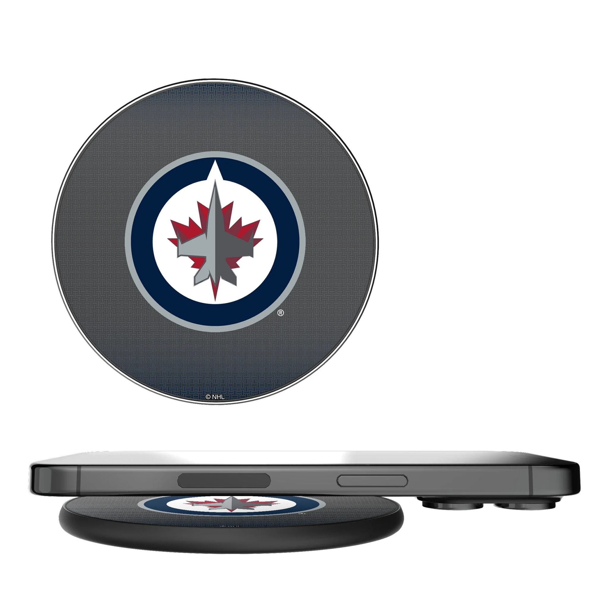 Winnipeg Jets Linen 15-Watt Wireless Charger