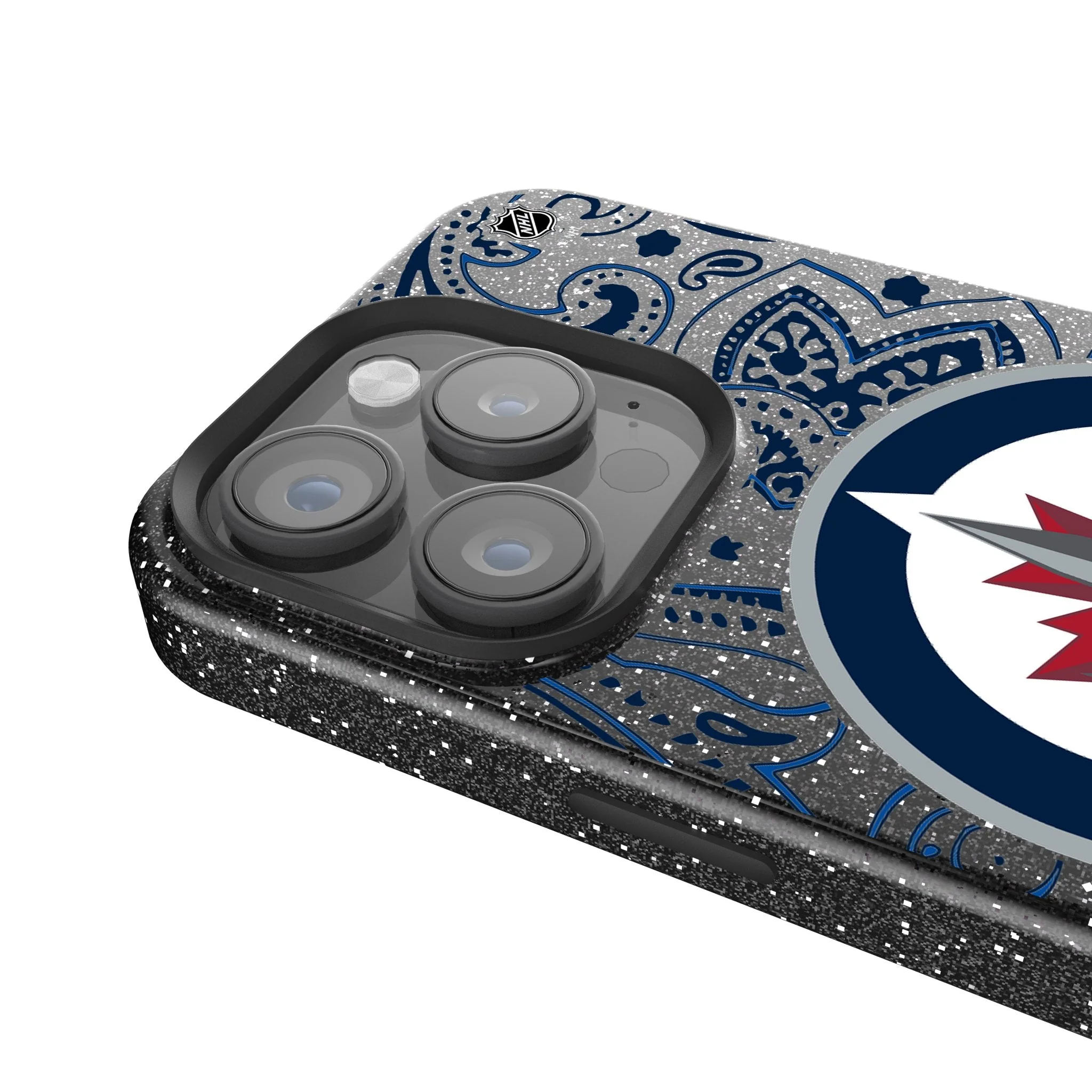 Winnipeg Jets Paisley Bling Phone Case - Image 4