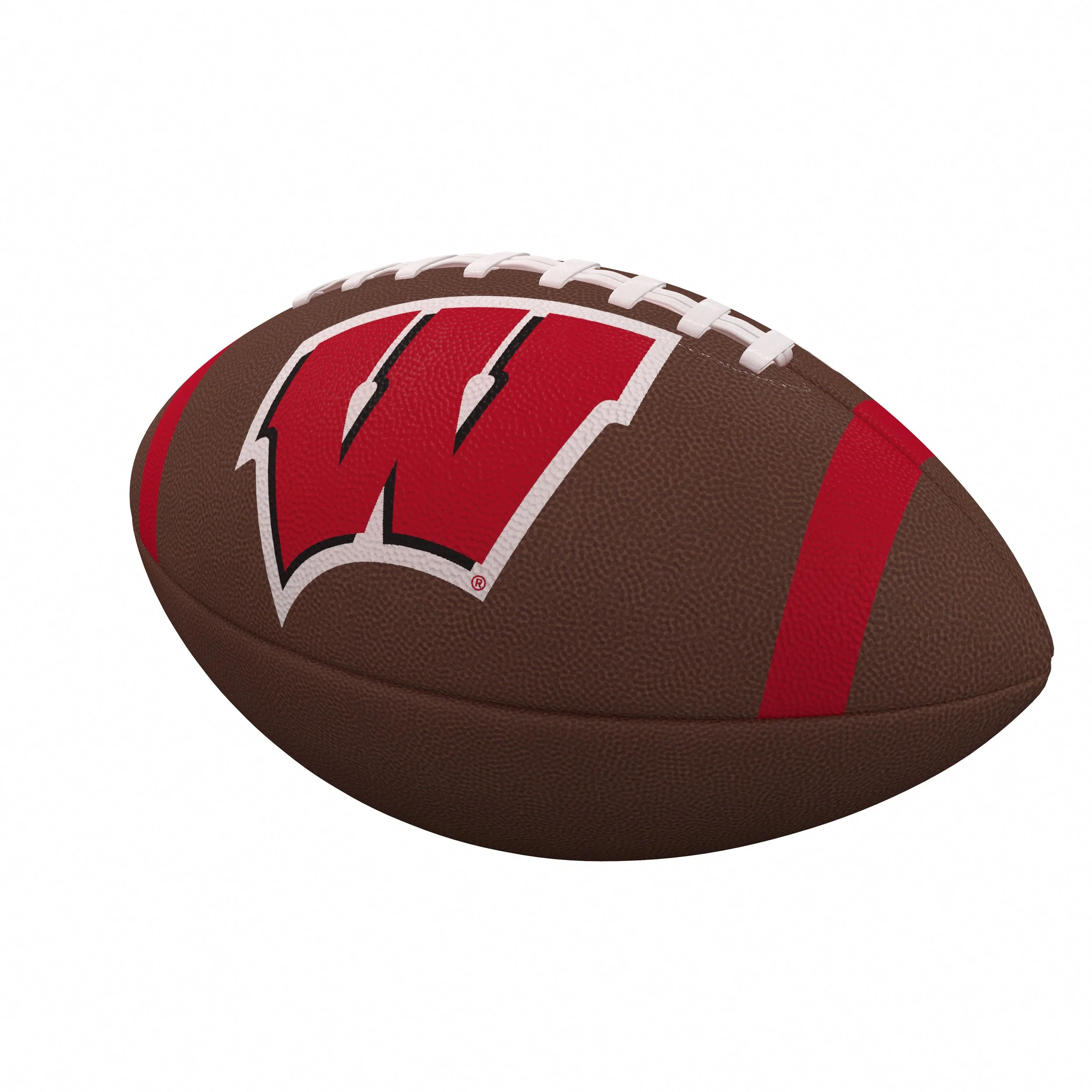 Wisconsin Team Stripe Official-Size Composite Football
