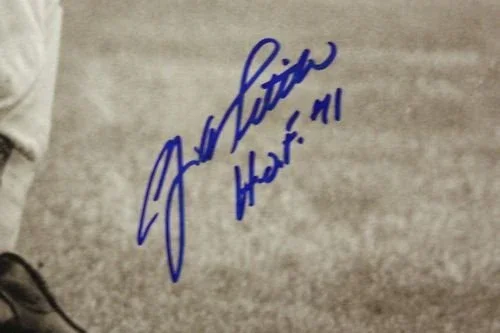 Y.A. Tittle 'HOF 71' Autographed 16x20 New York Giants Photo- JSA Authenticated - Image 2