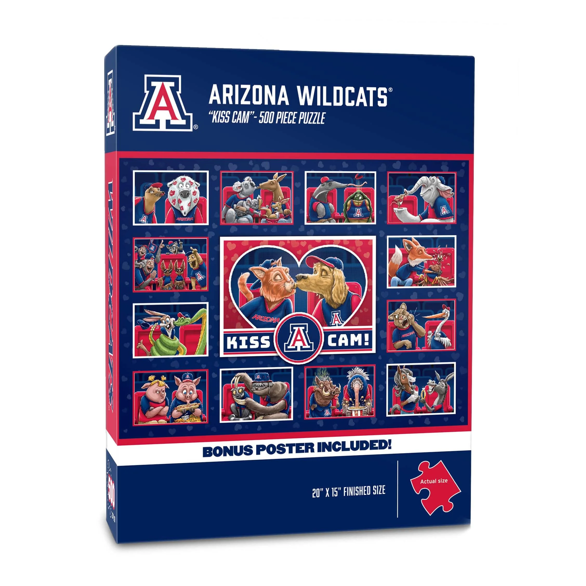 YouTheFan NCAA Arizona Wildcats Kiss Cam 500pc Puzzle