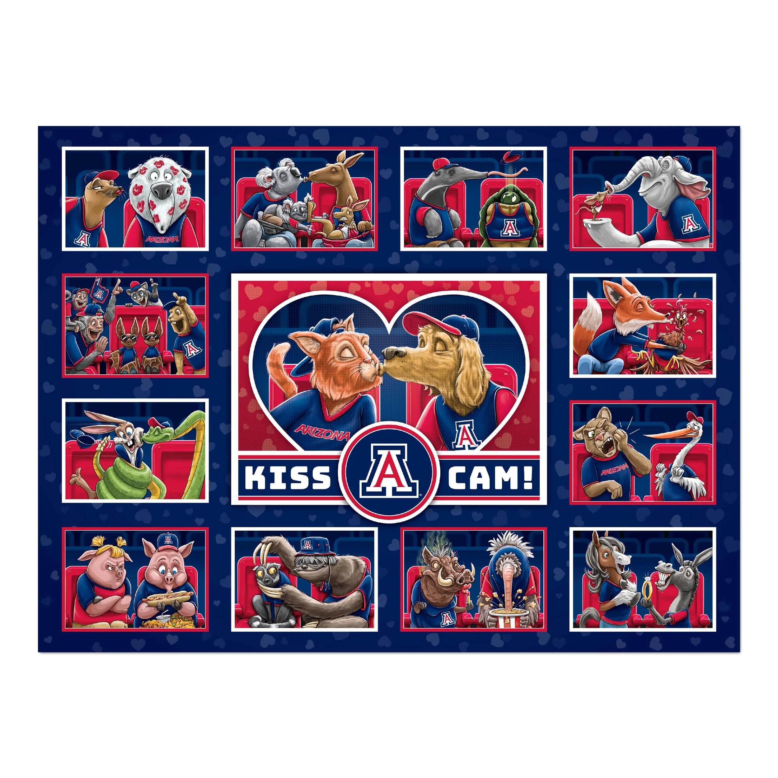 YouTheFan NCAA Arizona Wildcats Kiss Cam 500pc Puzzle - Image 3