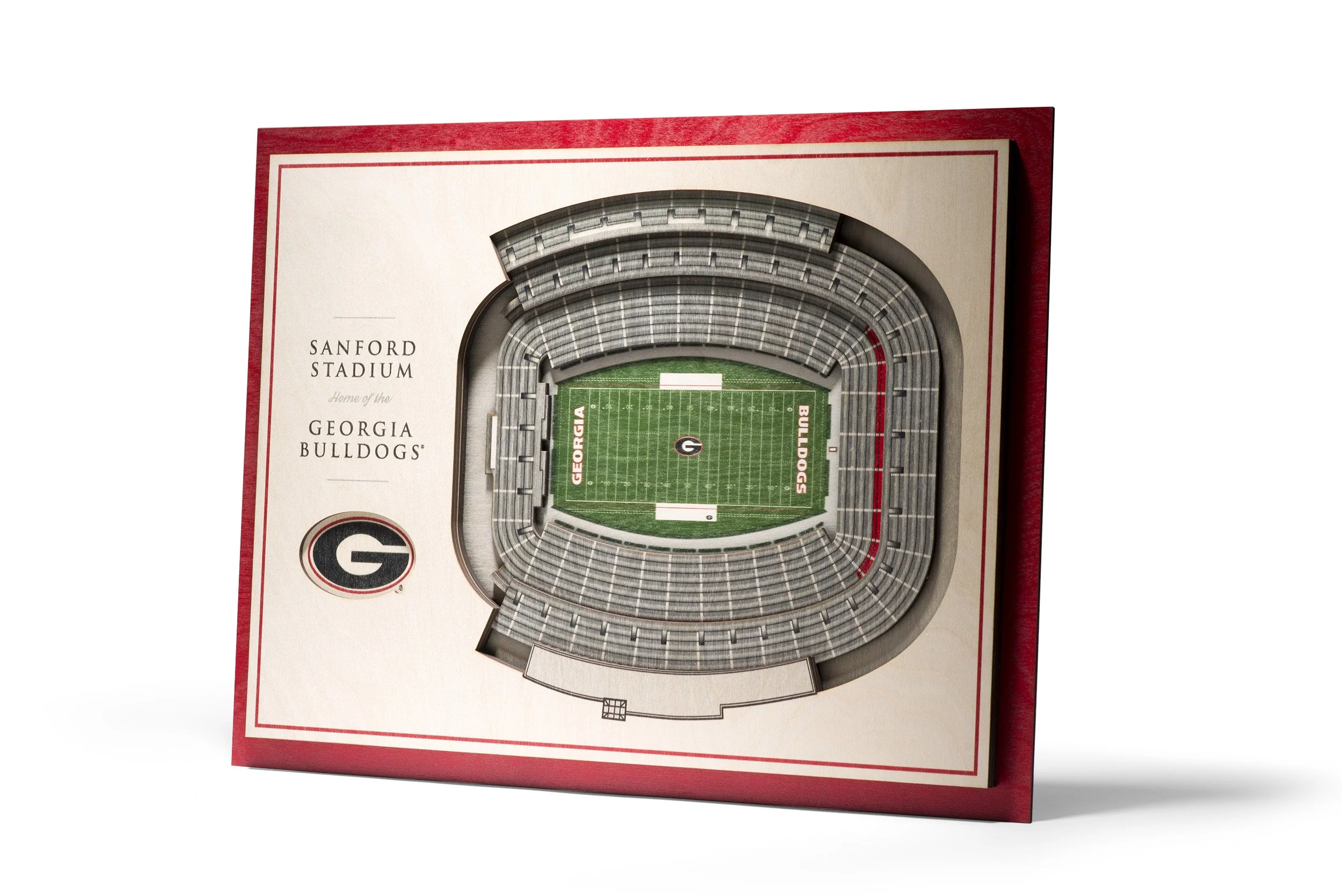 YouTheFan NCAA Georgia Bulldogs 5-Layer StadiumView 3D Wall Art - Image 5