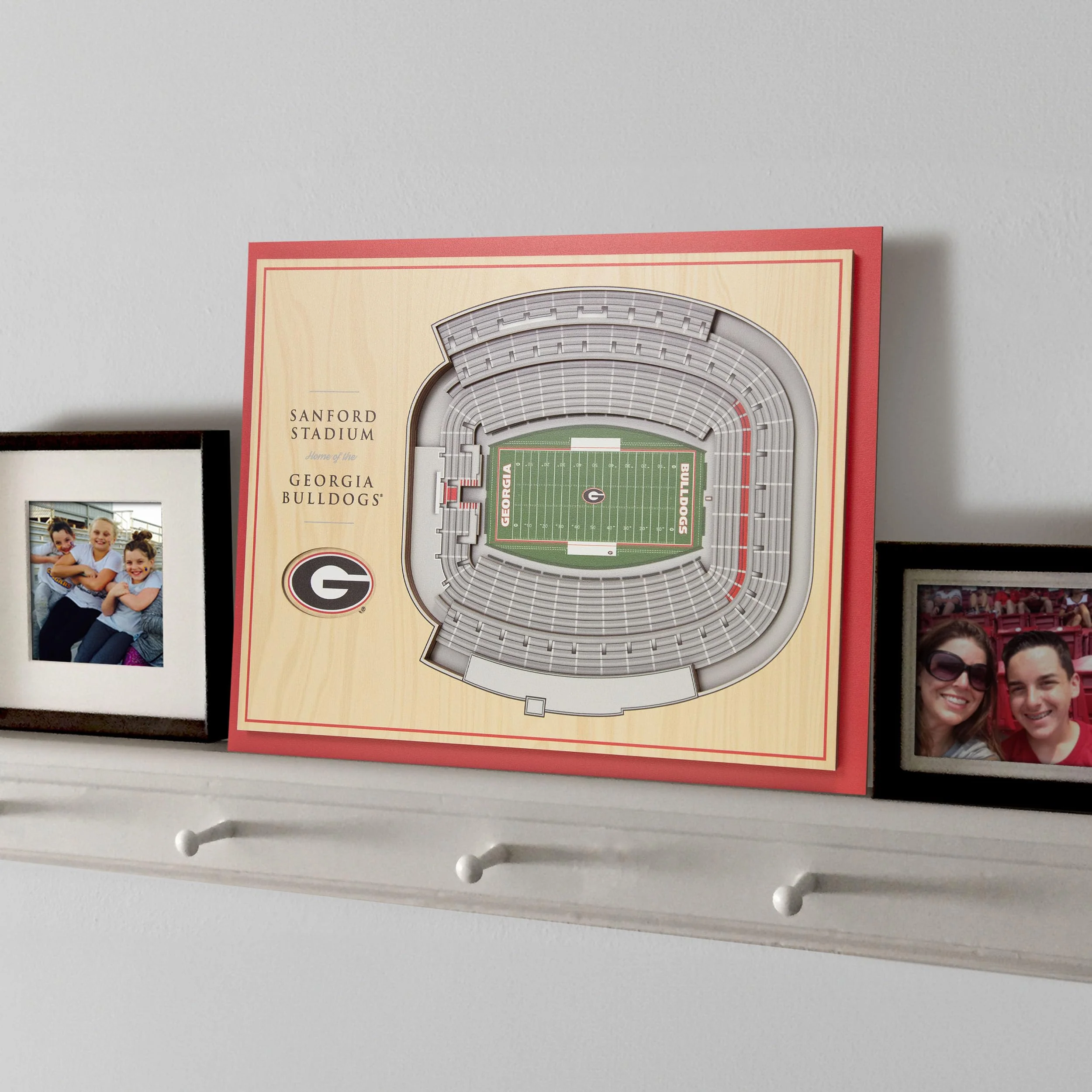 YouTheFan NCAA Georgia Bulldogs 5-Layer StadiumView 3D Wall Art - Image 7