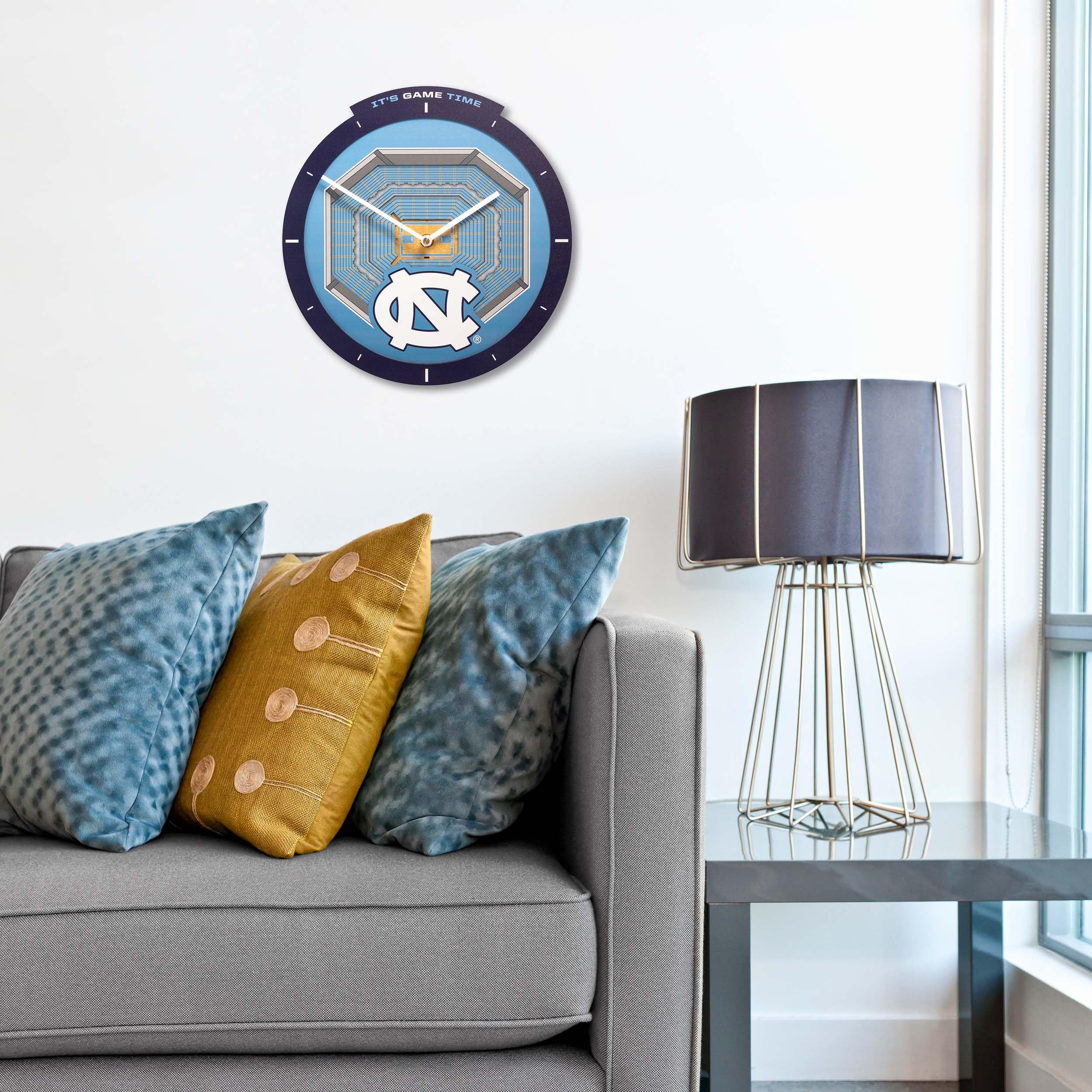 YouTheFan NCAA North Carolina Tar Heels 3D StadiumView Clock - Image 3