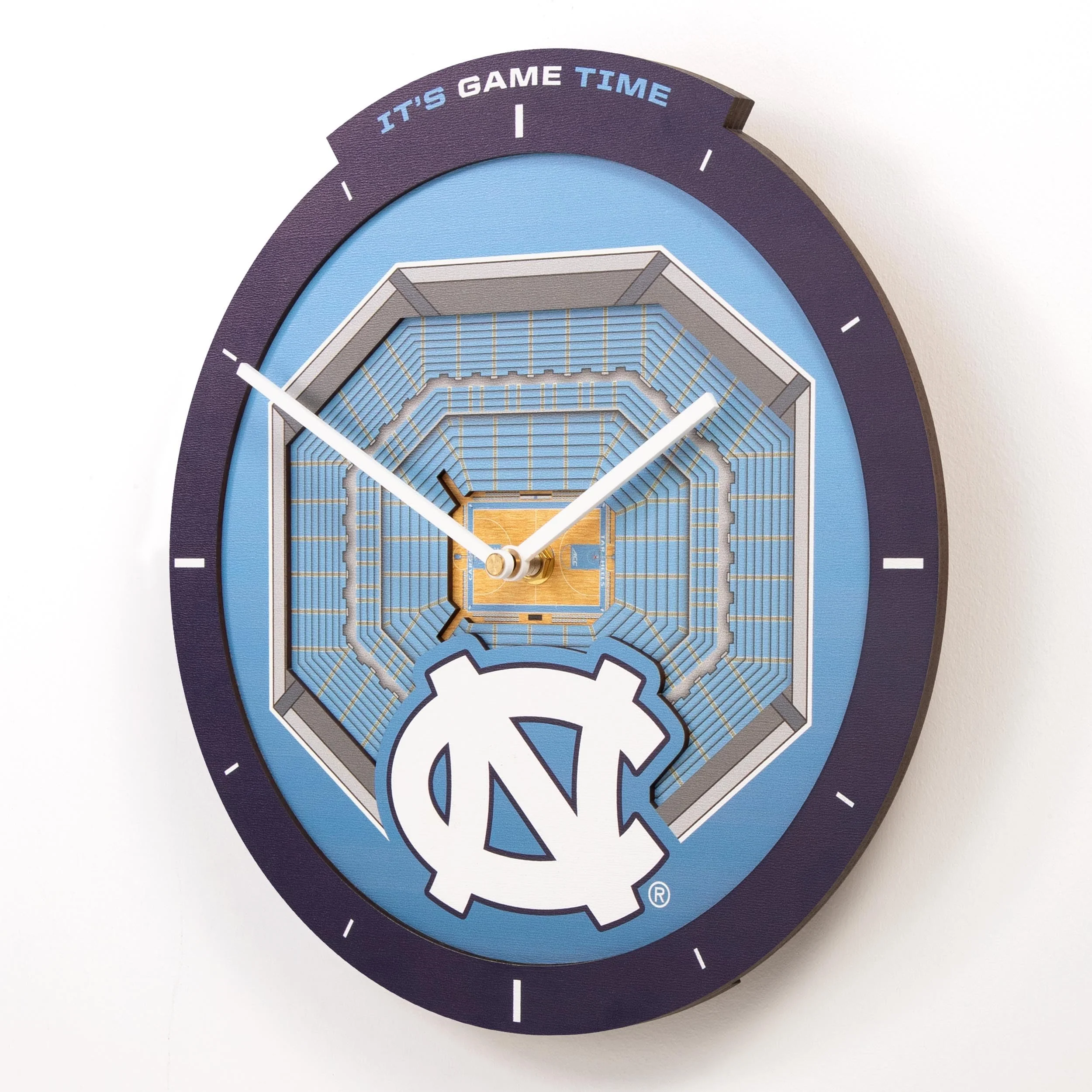 YouTheFan NCAA North Carolina Tar Heels 3D StadiumView Clock - Image 5