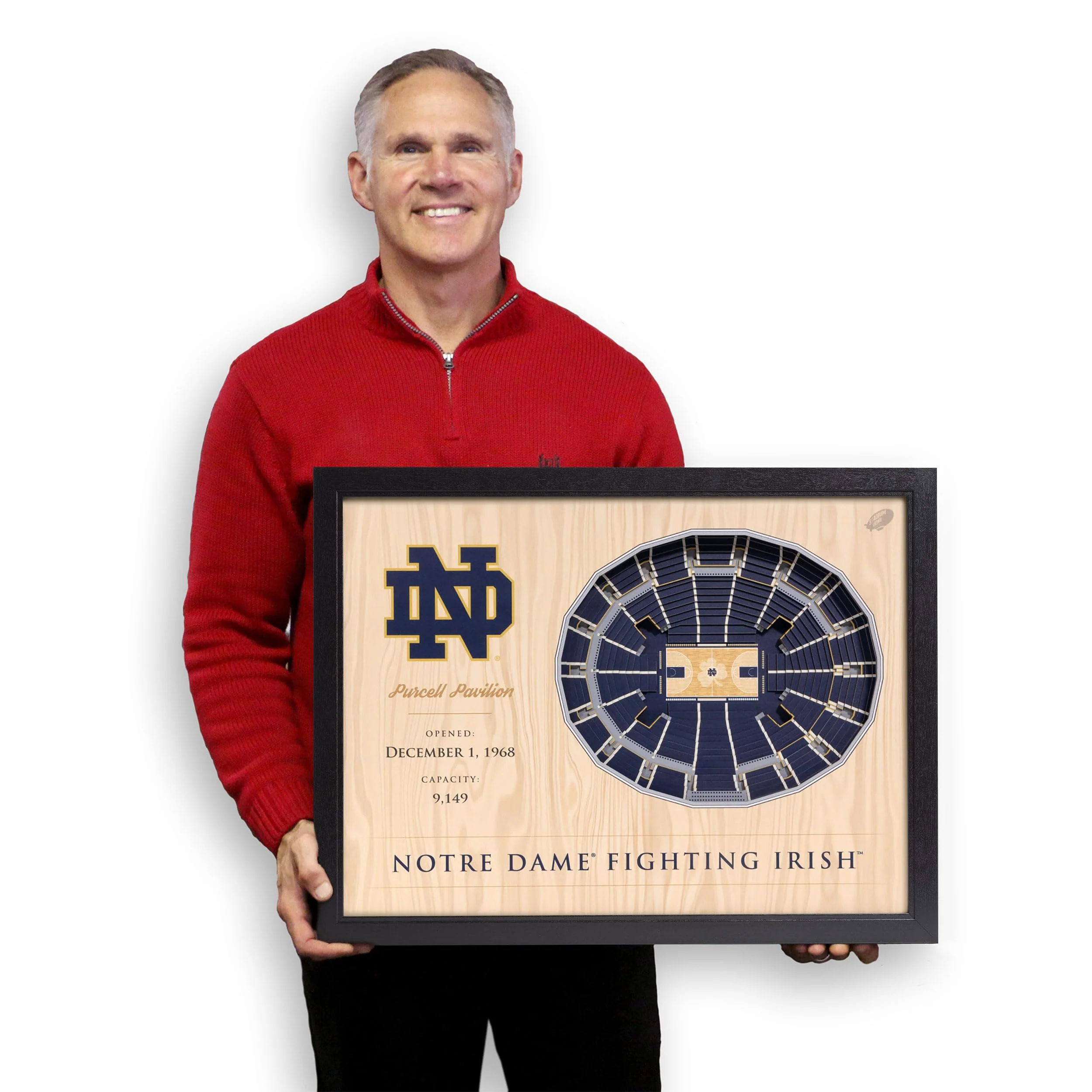 YouTheFan NCAA Notre Dame Fighting Irish 25-Layer StadiumViews 3D Wall Art - Image 3