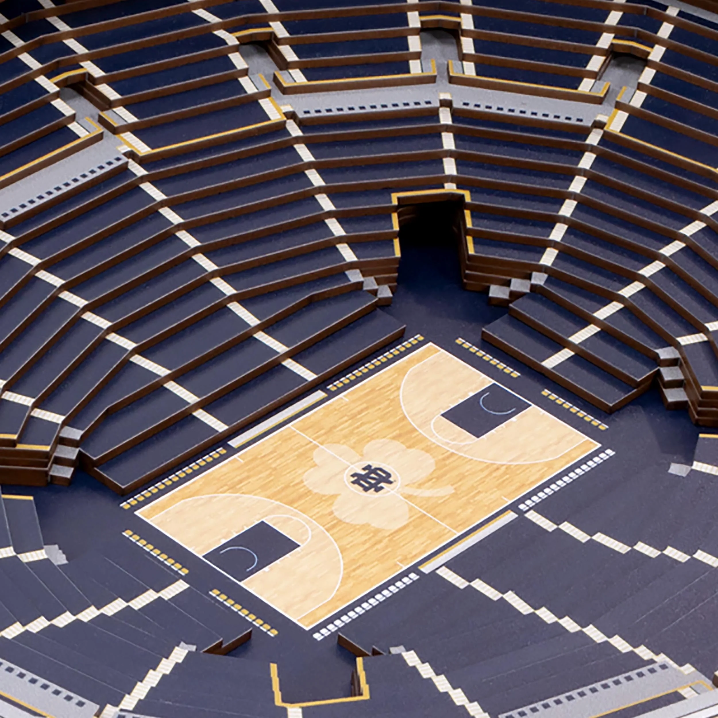 YouTheFan NCAA Notre Dame Fighting Irish 25-Layer StadiumViews 3D Wall Art - Image 4