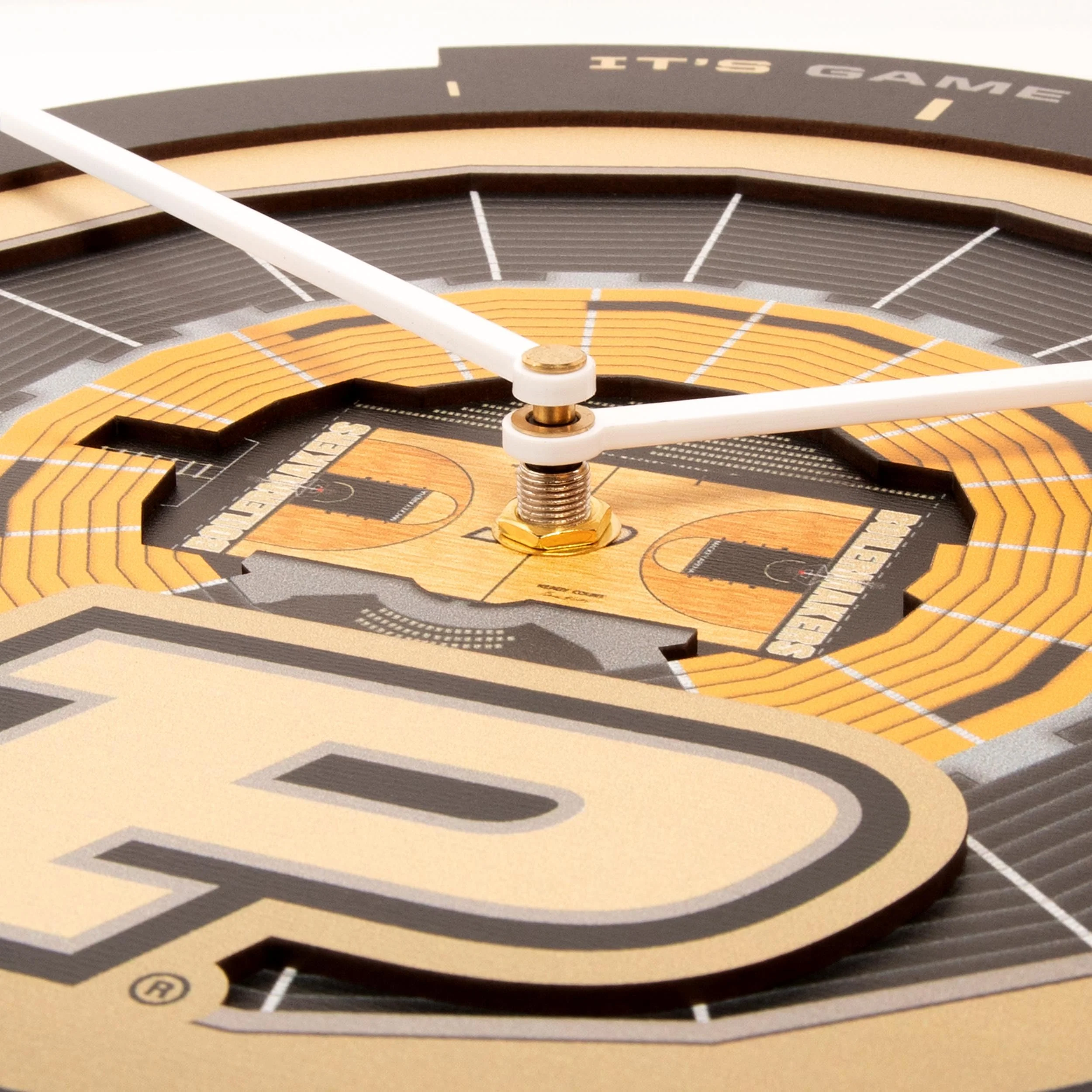 YouTheFan NCAA Purdue Boilermakers BB 3D StadiumView Clock - Image 4