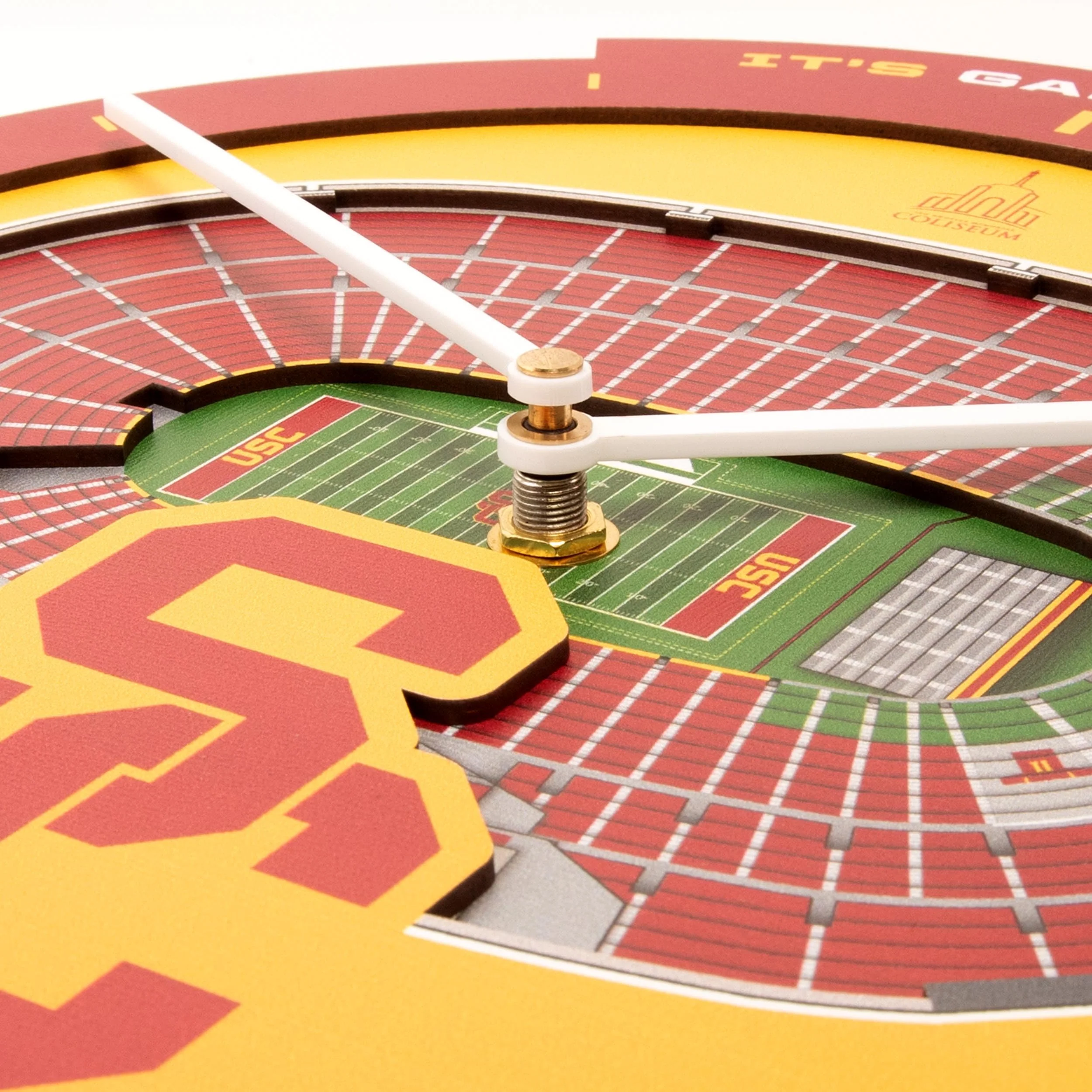 YouTheFan NCAA USC Trojans 3D StadiumView Clock - Image 4
