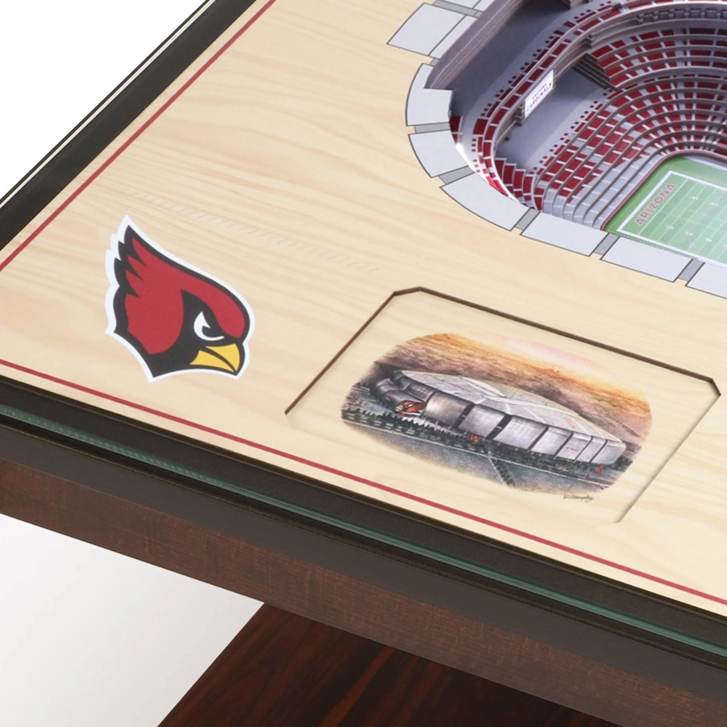 YouTheFan NFL Arizona Cardinals 25-Layer StadiumViews Lighted End Table - State Farm Stadium - Image 4
