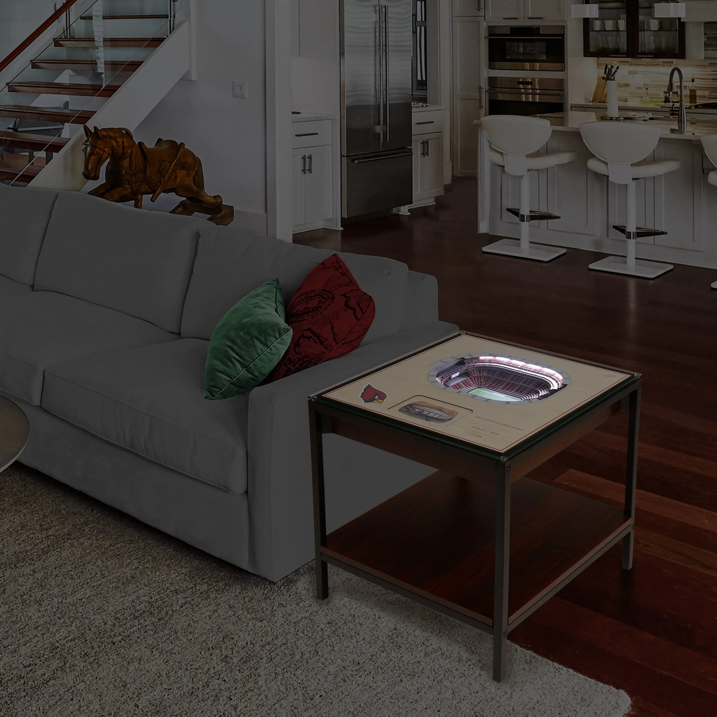 YouTheFan NFL Arizona Cardinals 25-Layer StadiumViews Lighted End Table - State Farm Stadium - Image 6