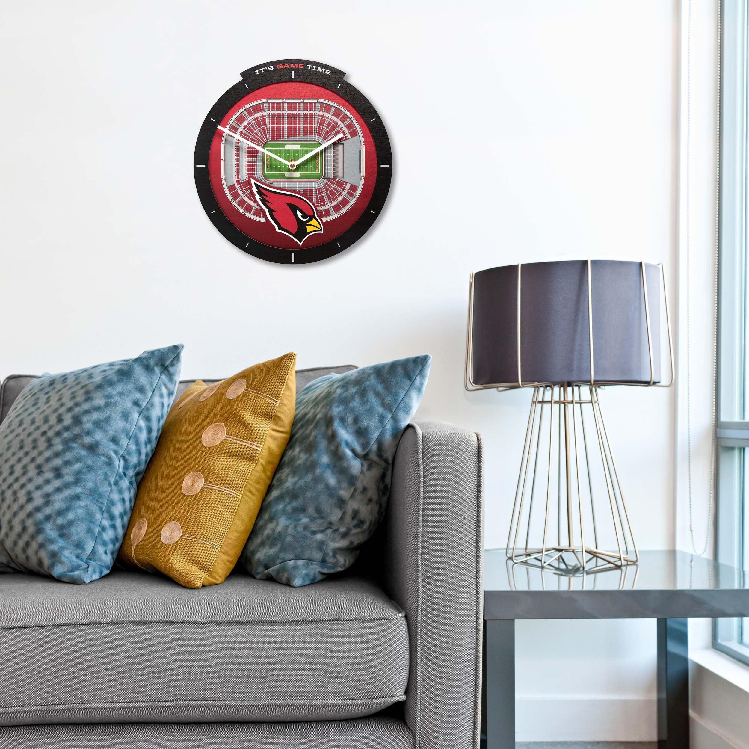YouTheFan NFL Arizona Cardinals 3D StadiumView Clock - Image 3