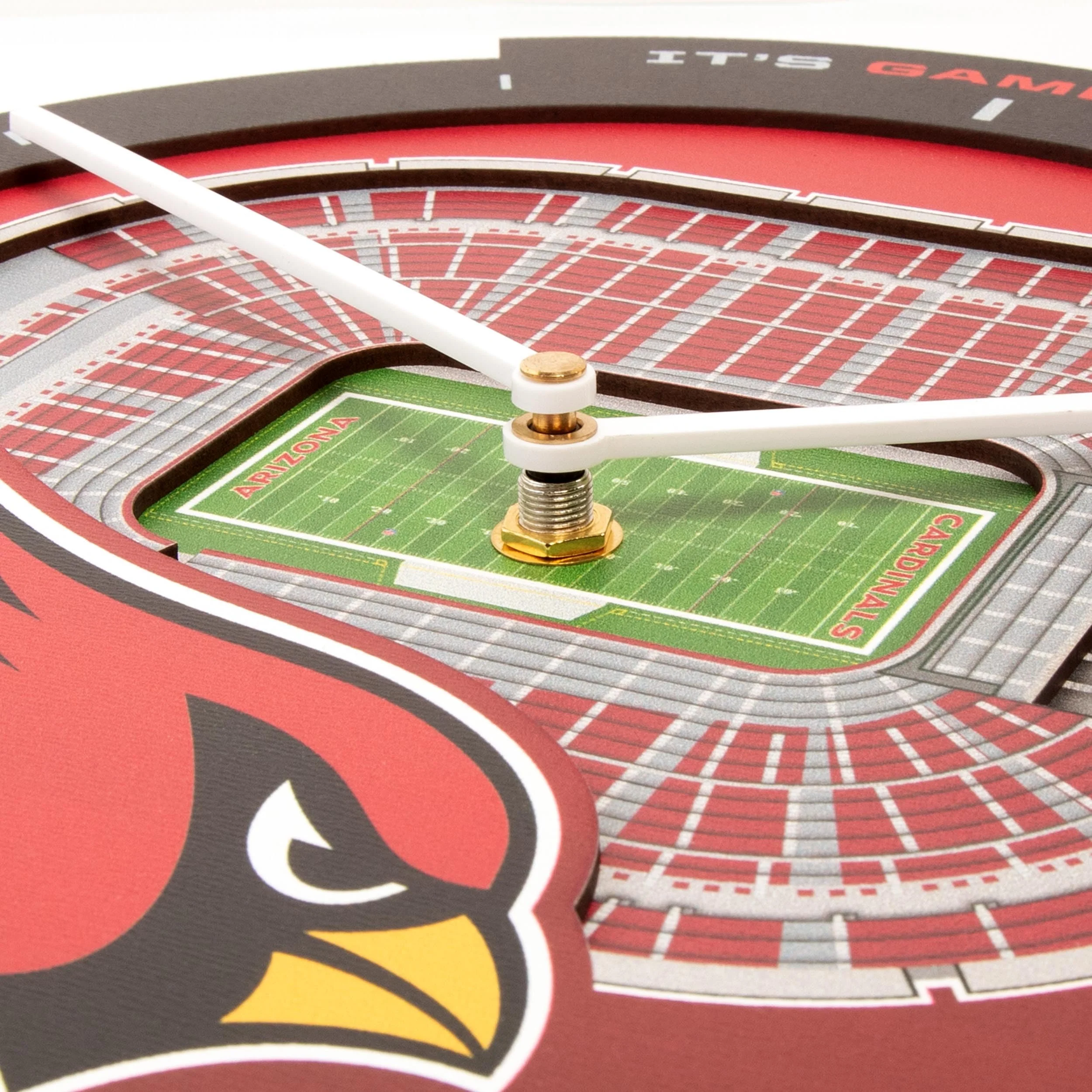 YouTheFan NFL Arizona Cardinals 3D StadiumView Clock - Image 4
