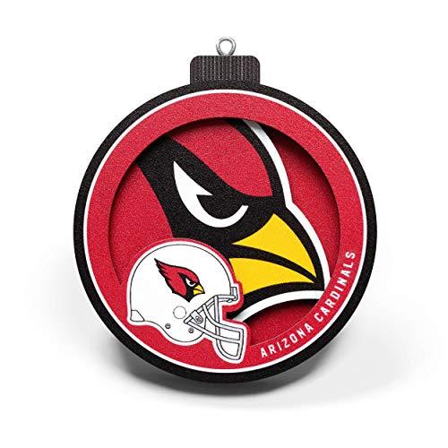 YouTheFan NFL Arizona Cardinals Logo Series 3D Ornament