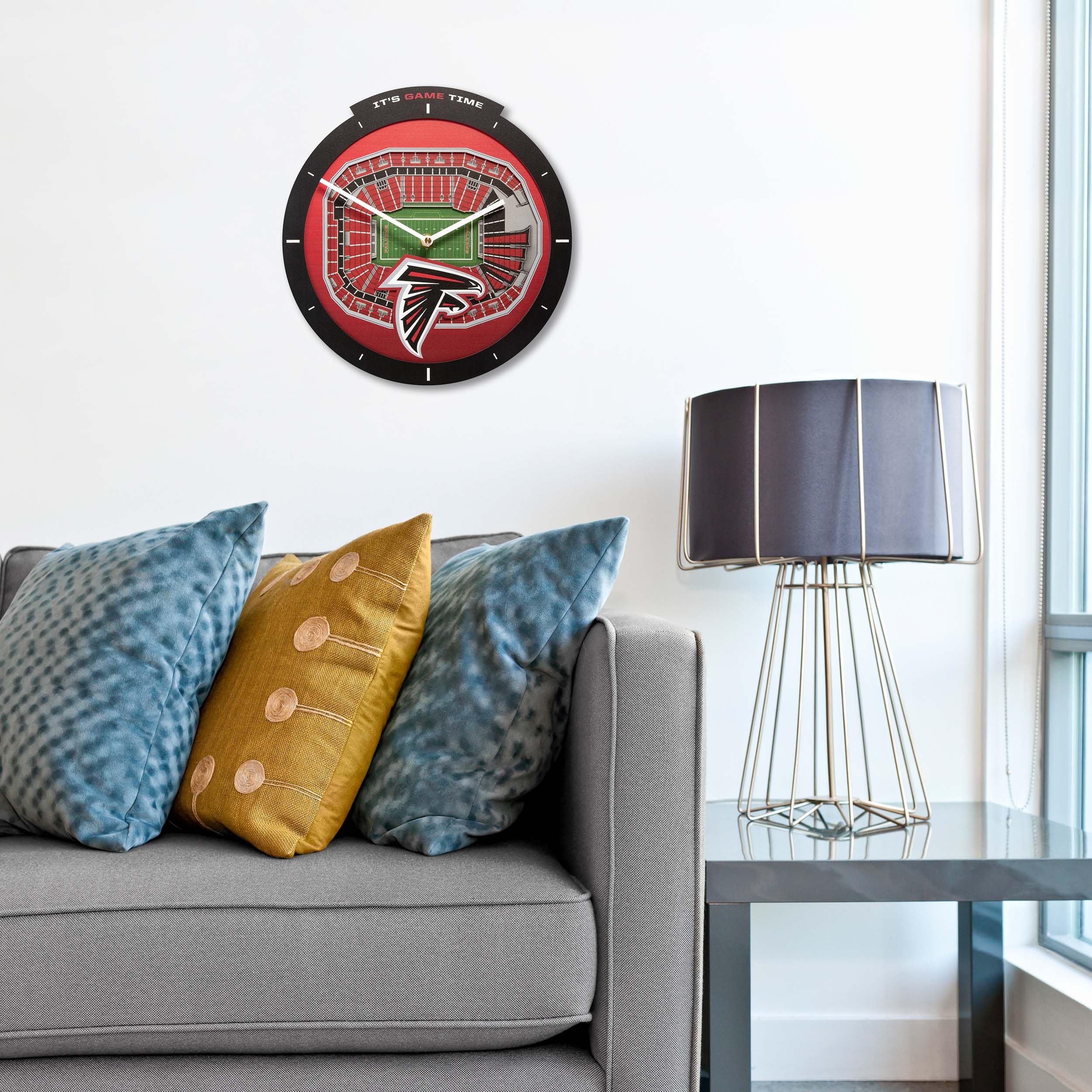 YouTheFan NFL Atlanta Falcons 3D StadiumView Clock - Image 3