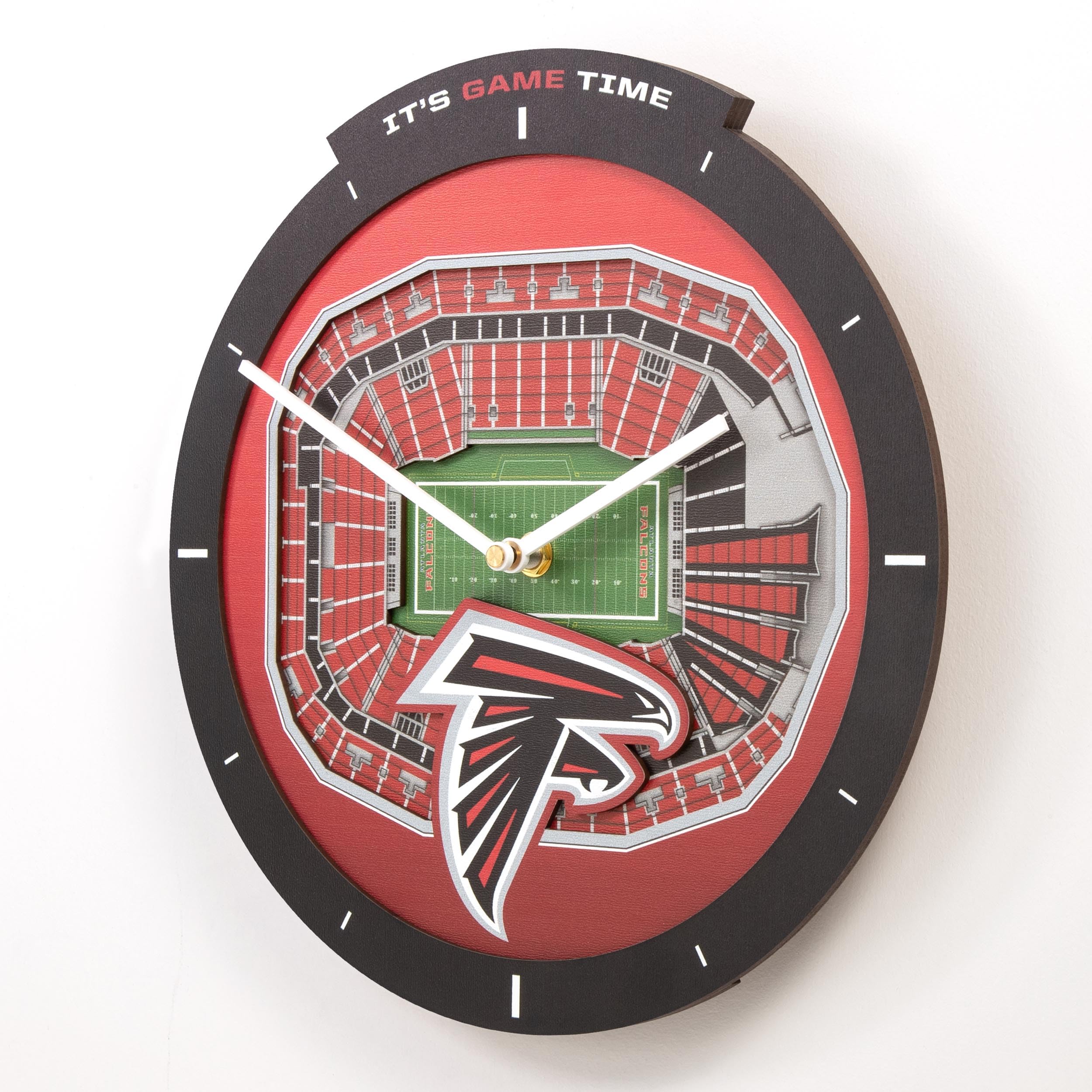 YouTheFan NFL Atlanta Falcons 3D StadiumView Clock - Image 5