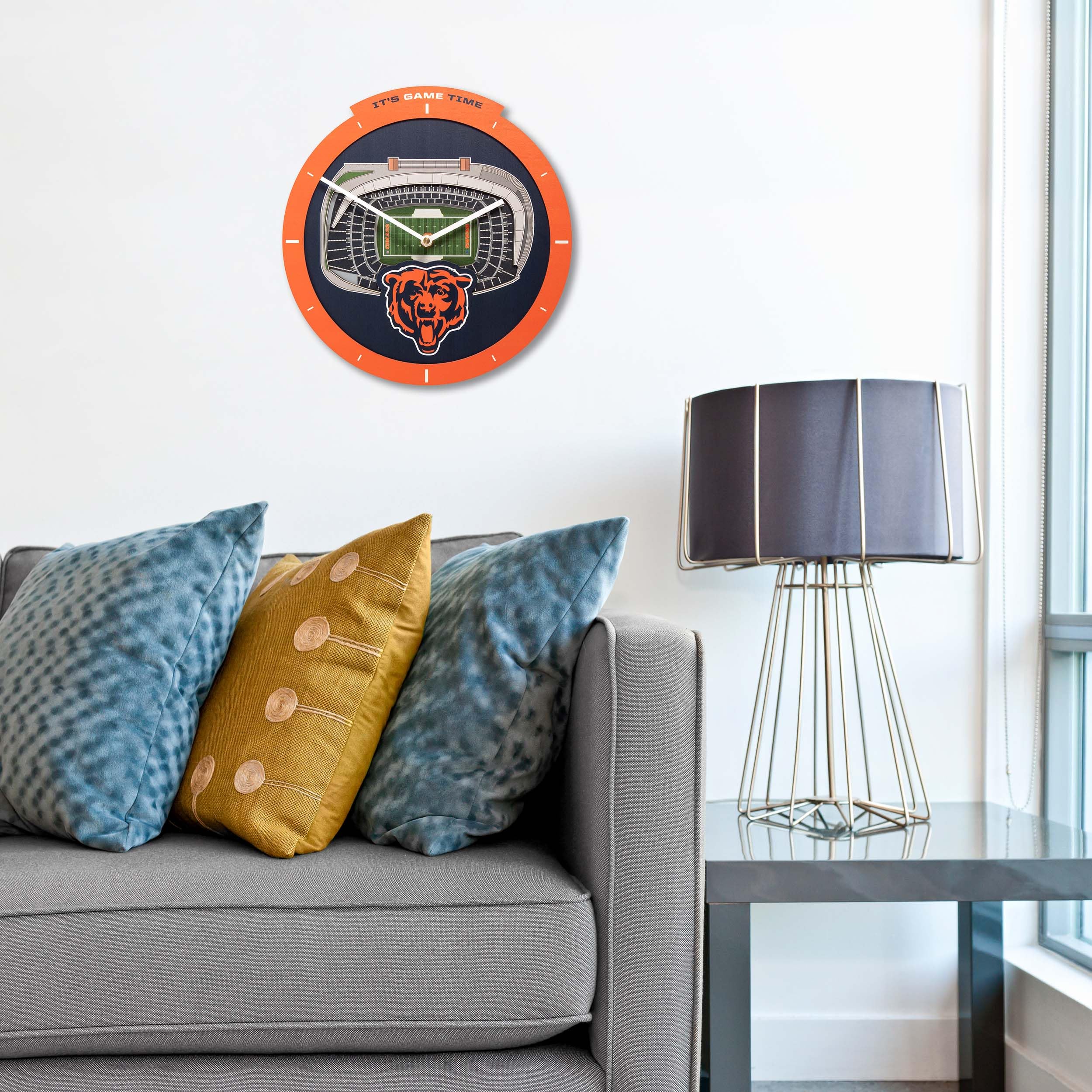YouTheFan NFL Chicago Bears 3D StadiumView Clock - Image 3