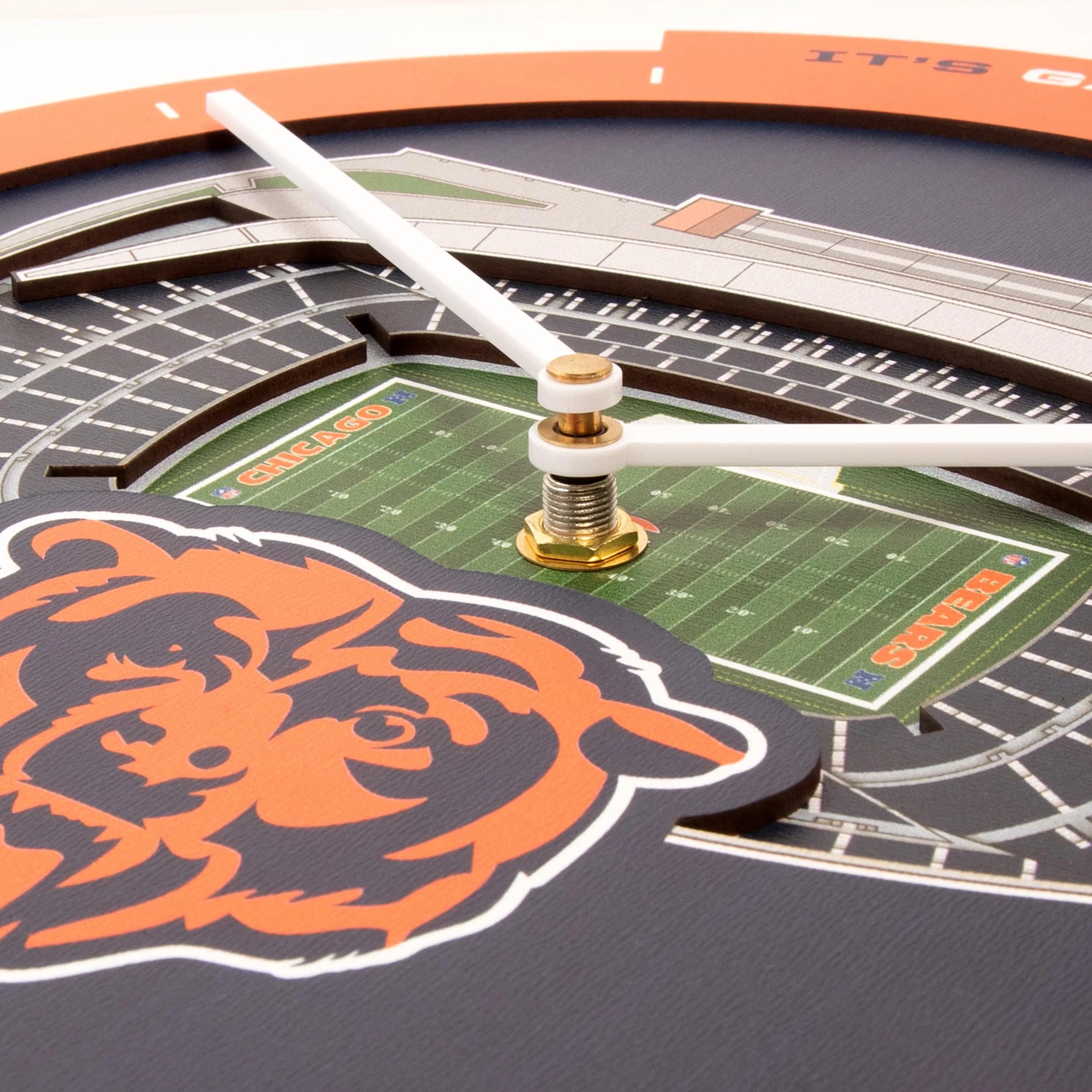 YouTheFan NFL Chicago Bears 3D StadiumView Clock - Image 4