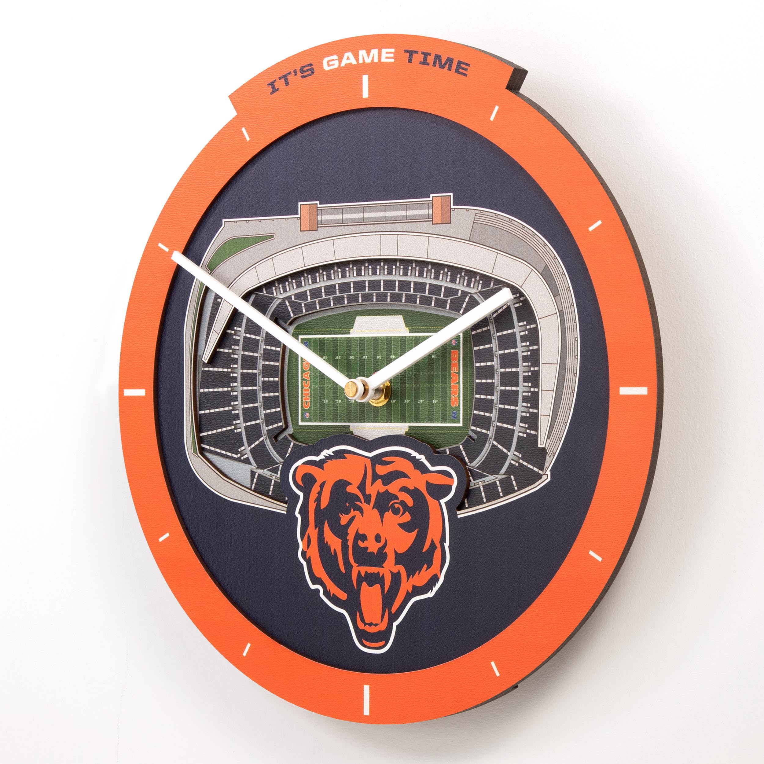 YouTheFan NFL Chicago Bears 3D StadiumView Clock - Image 5