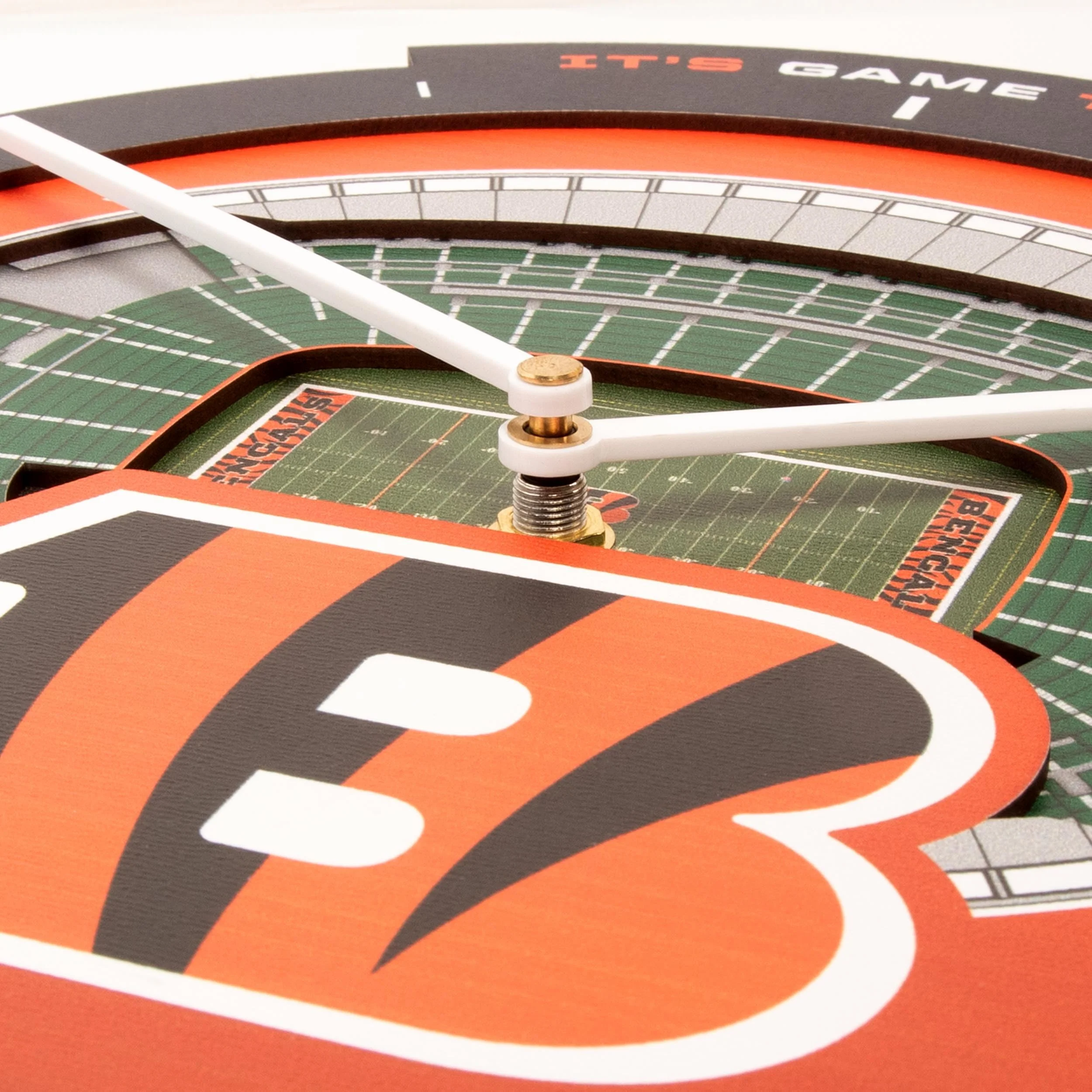 YouTheFan NFL Cincinnati Bengals 3D StadiumView Clock - Image 4