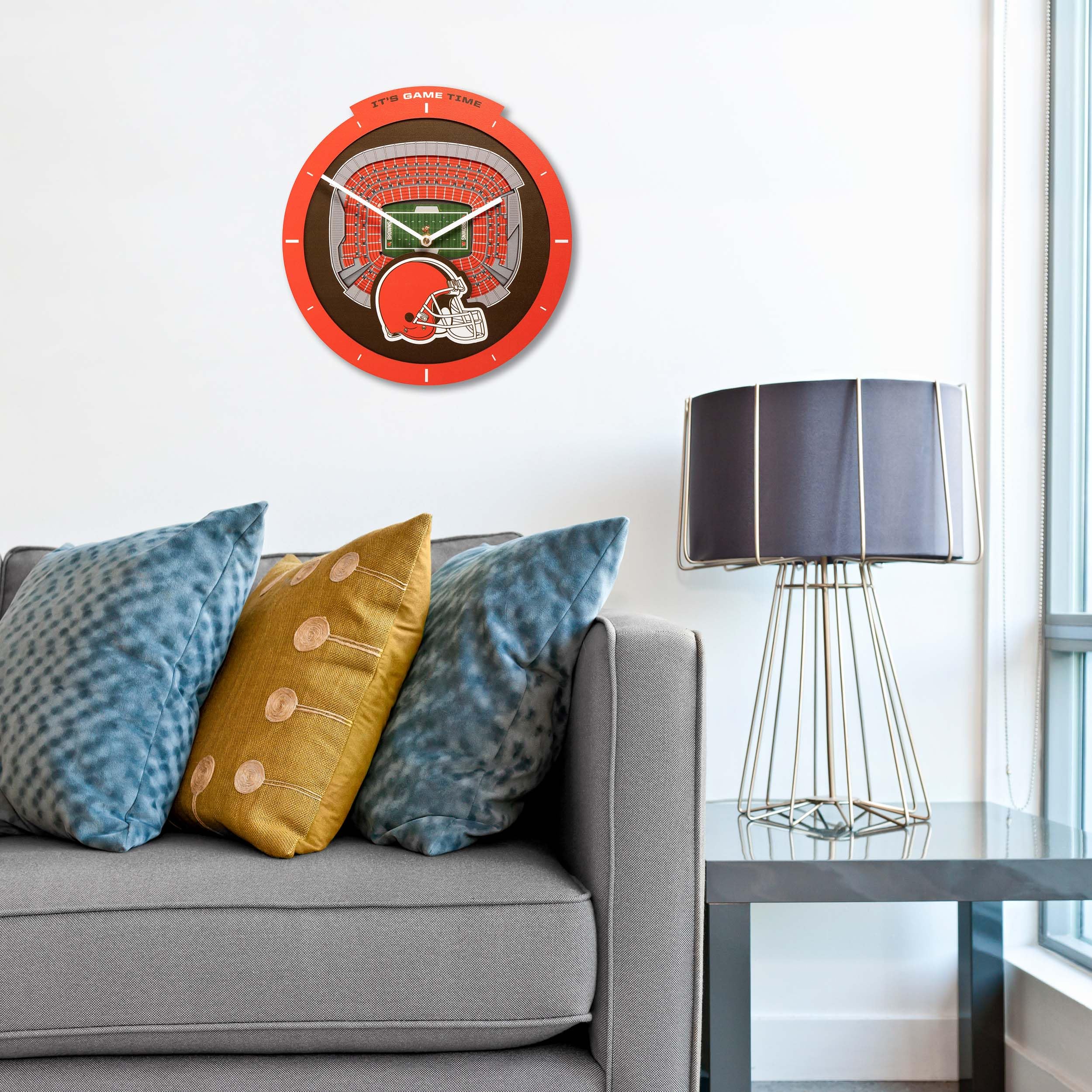 YouTheFan NFL Cleveland Browns 3D StadiumView Clock - Image 3