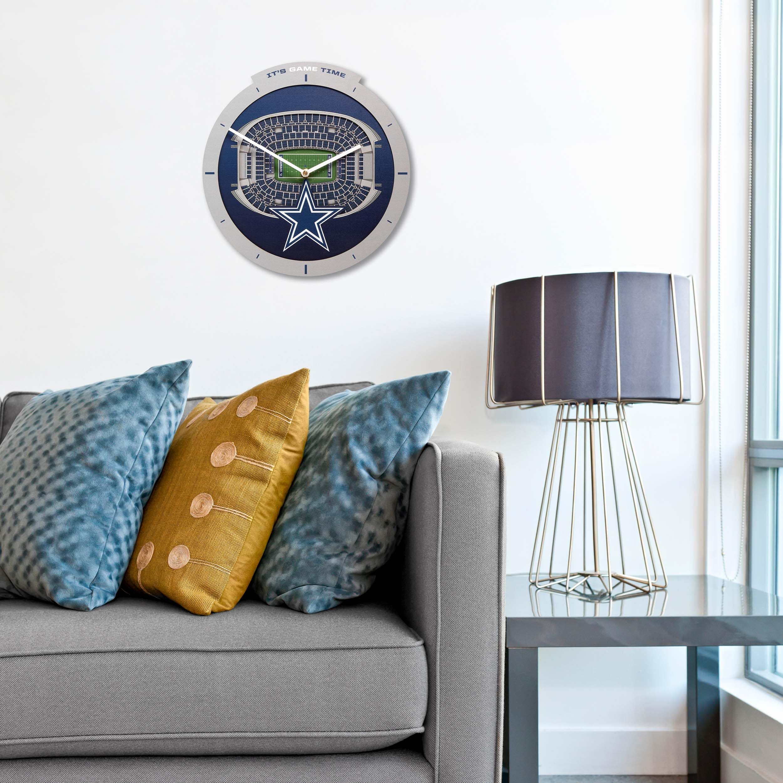 YouTheFan NFL Dallas Cowboys 3D StadiumView Clock - Image 3