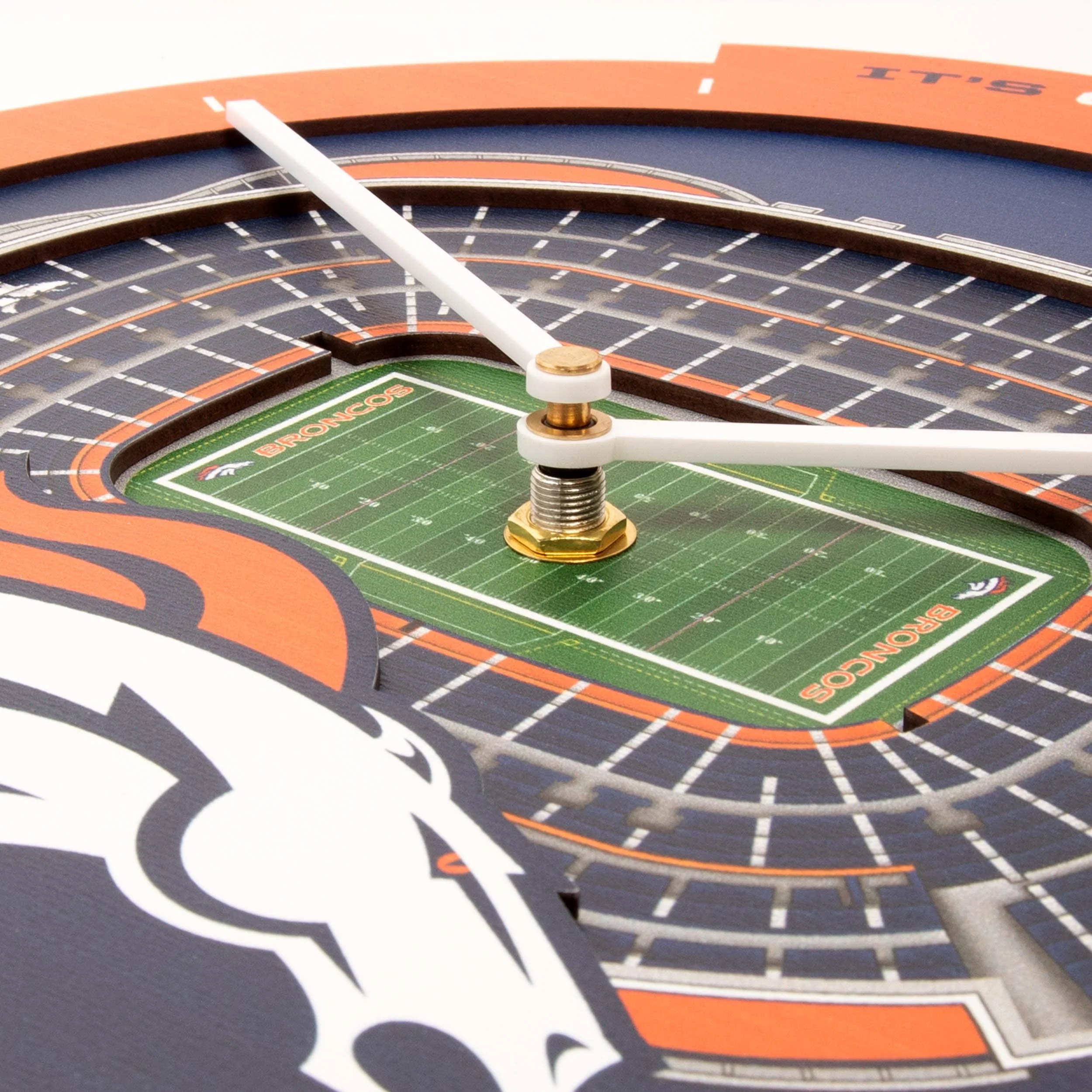 YouTheFan NFL Denver Broncos 3D StadiumView Clock - Image 4