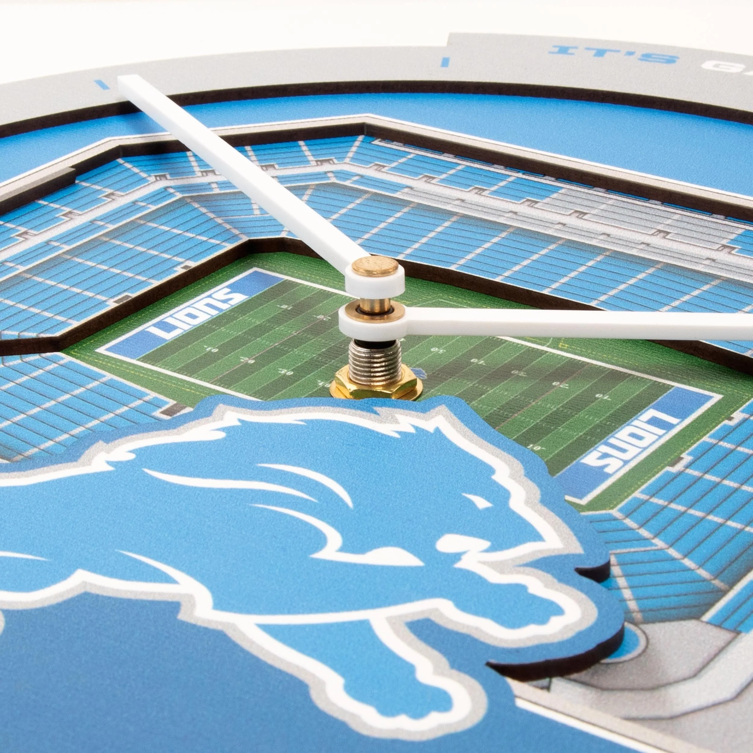 YouTheFan NFL Detroit Lions 3D StadiumView Clock - Image 4