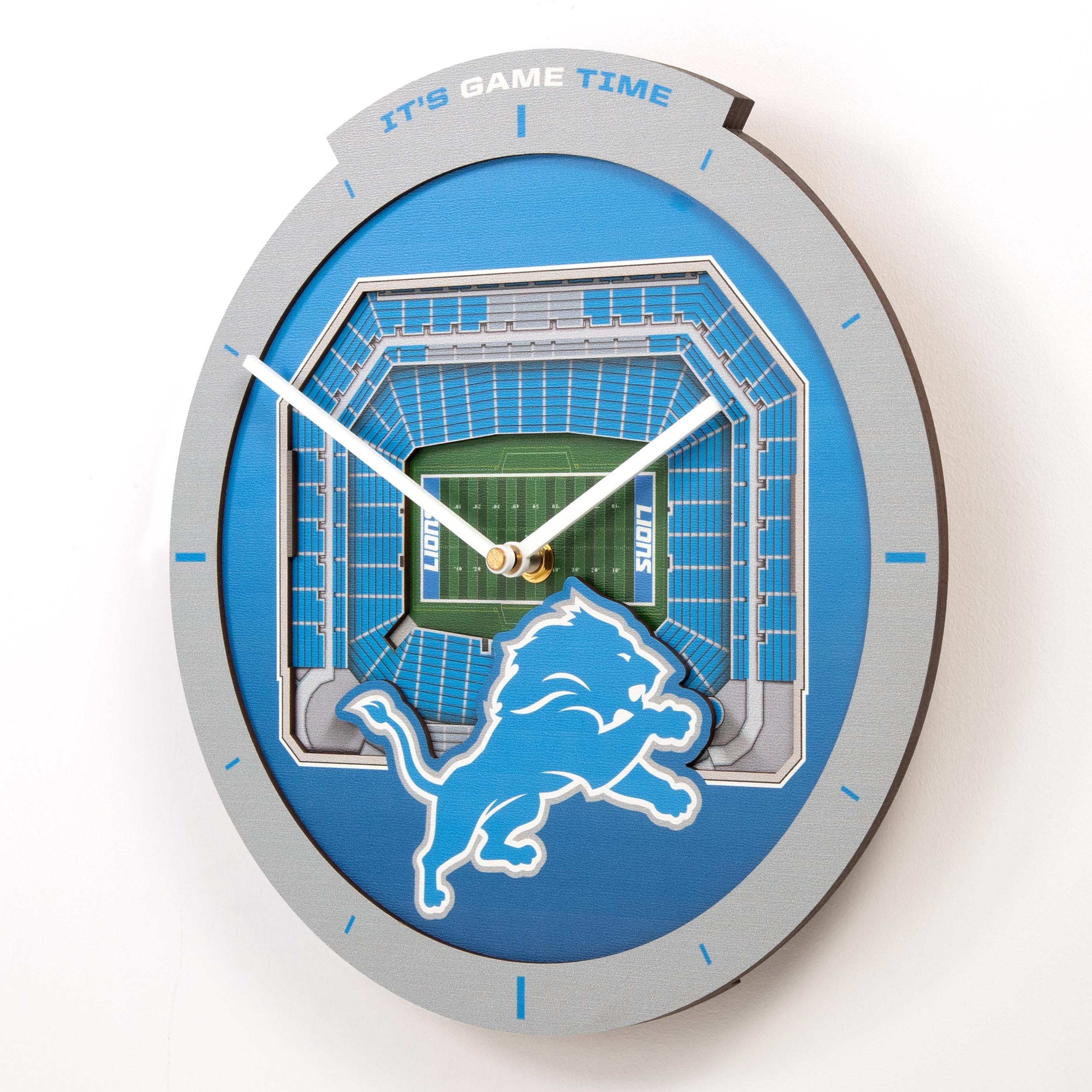 YouTheFan NFL Detroit Lions 3D StadiumView Clock - Image 5