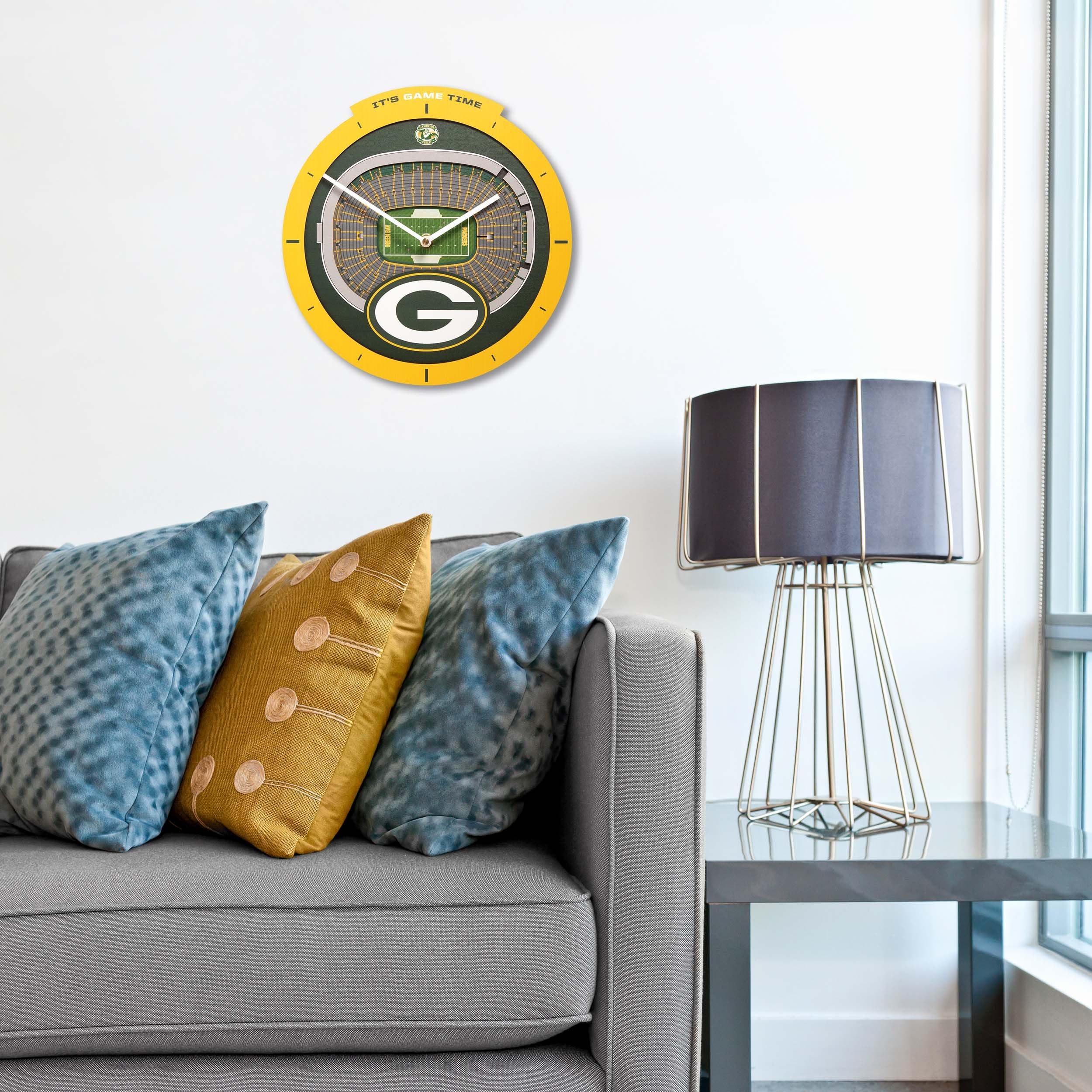 YouTheFan NFL Green Bay Packers 3D StadiumView Clock - Image 3