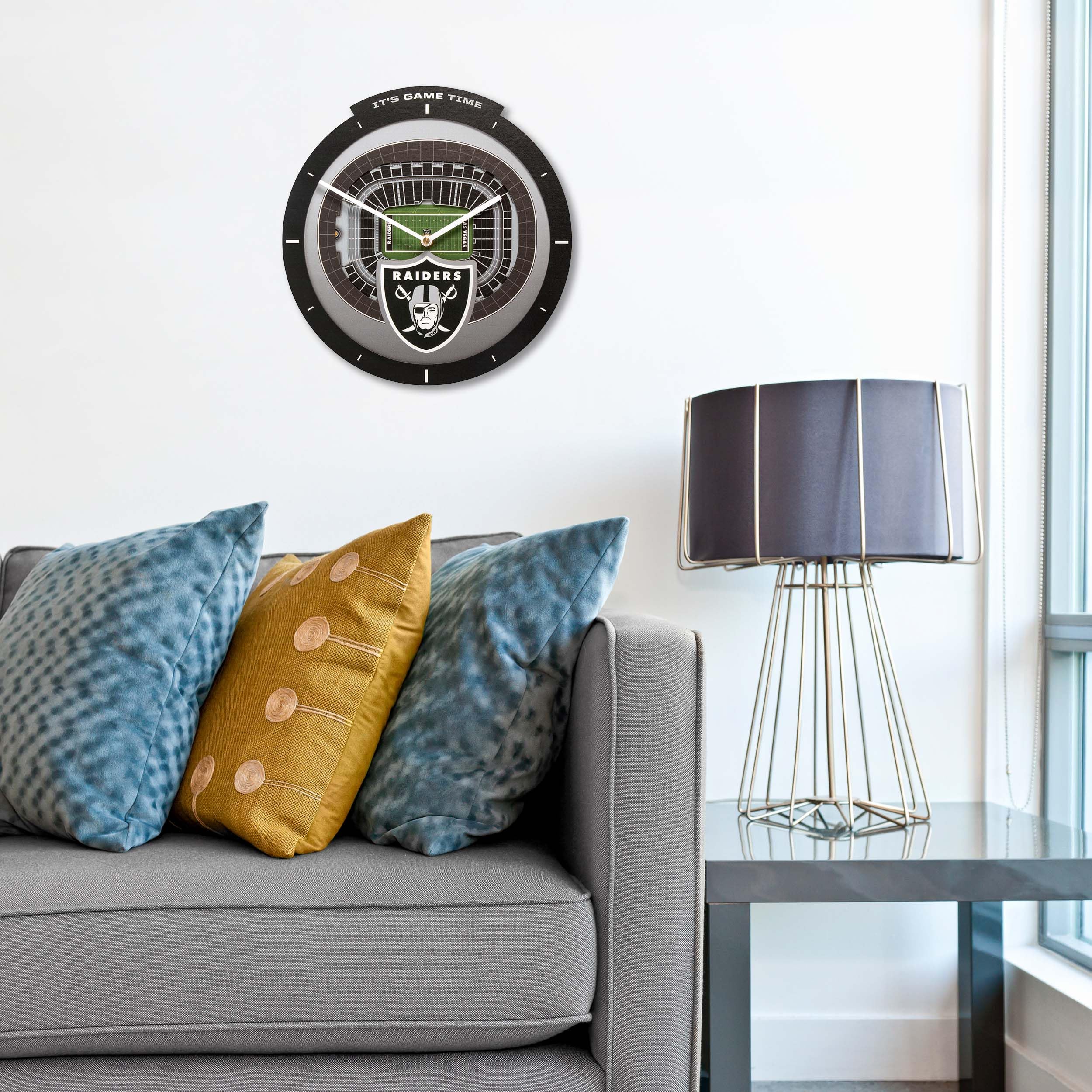 YouTheFan NFL Las Vegas Raiders 3D StadiumView Clock - Image 3
