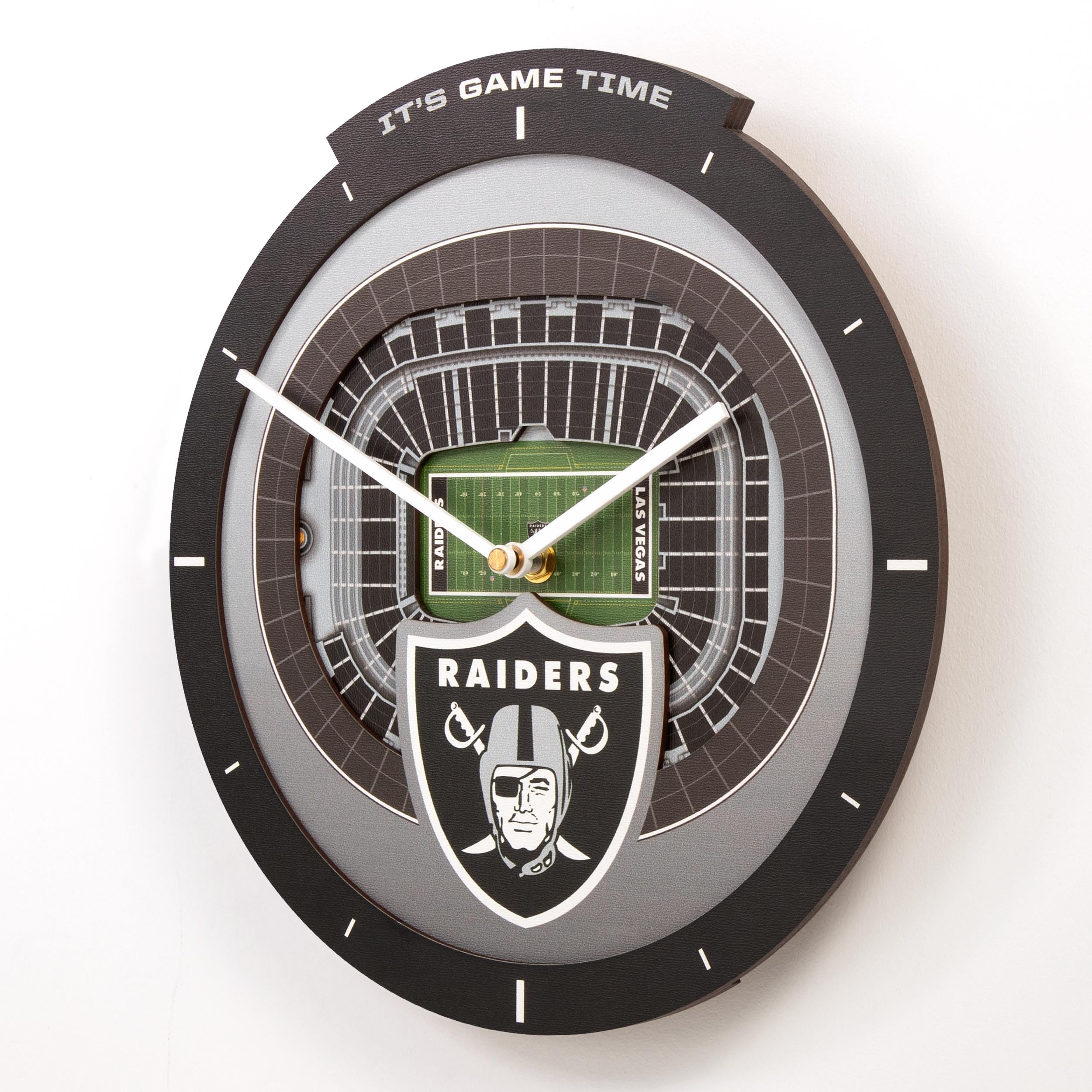 YouTheFan NFL Las Vegas Raiders 3D StadiumView Clock - Image 5