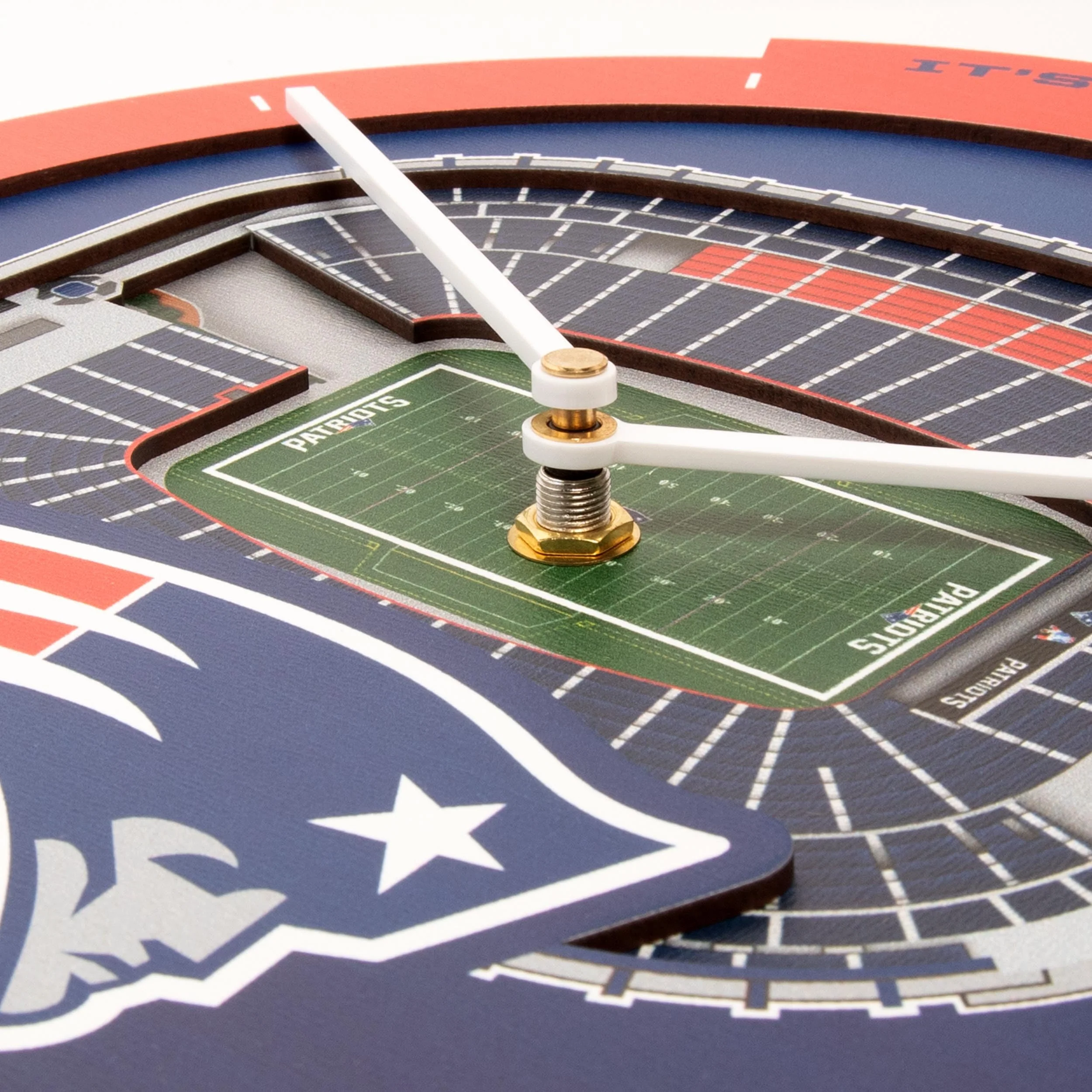 YouTheFan NFL New England Patriots 3D StadiumView Clock - Image 4