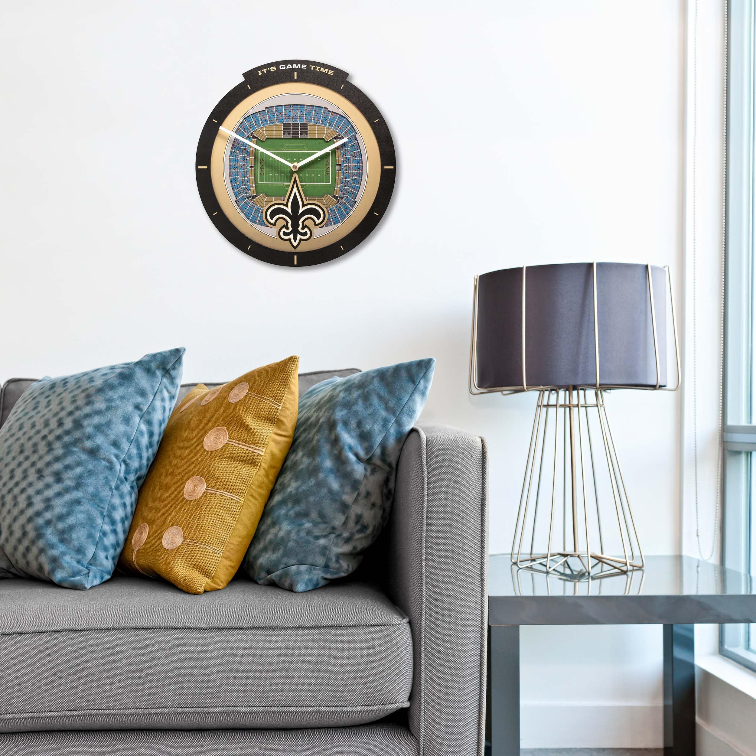 YouTheFan NFL New Orleans Saints 3D StadiumView Clock - Image 3