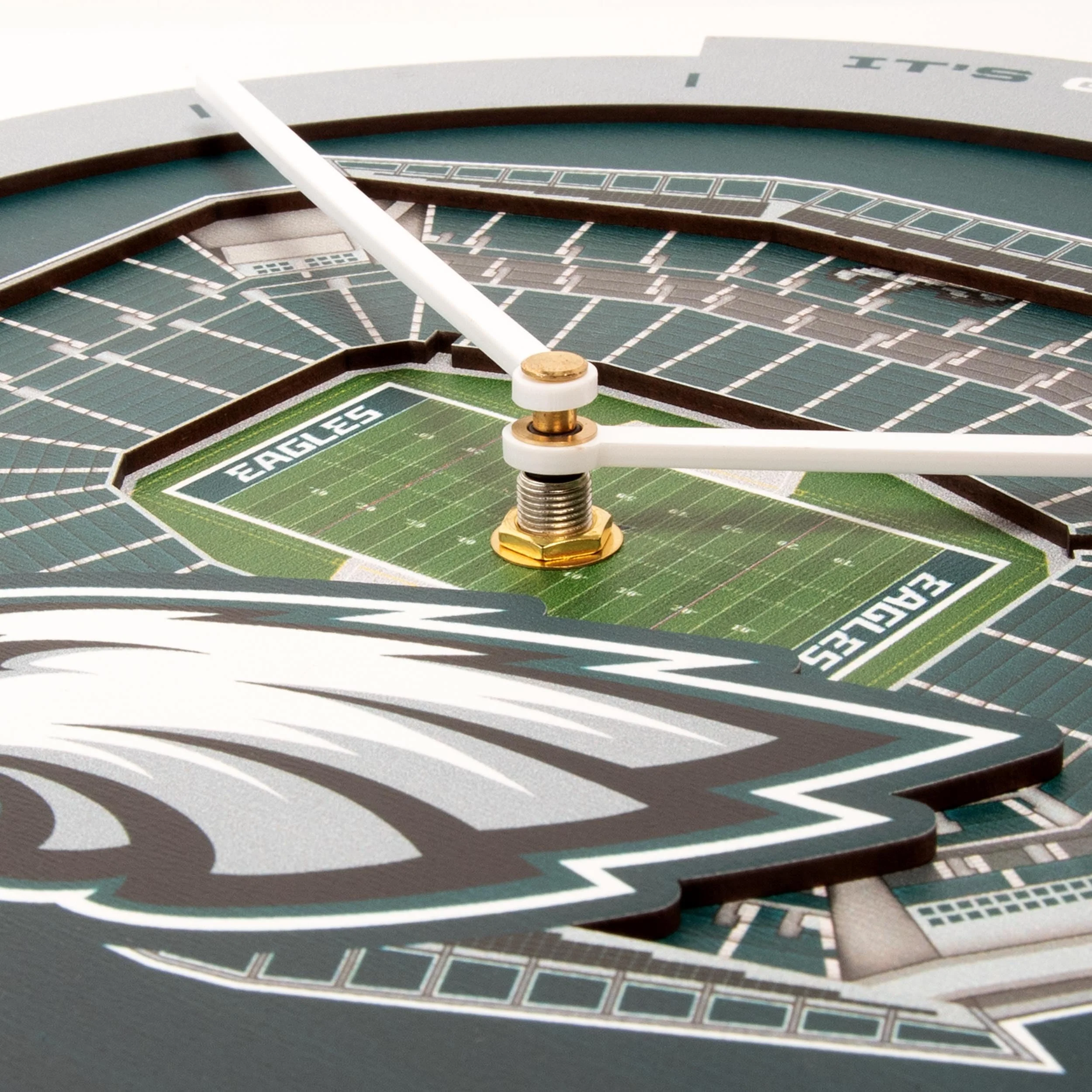 YouTheFan NFL Philadelphia Eagles 3D StadiumView Clock - Image 4