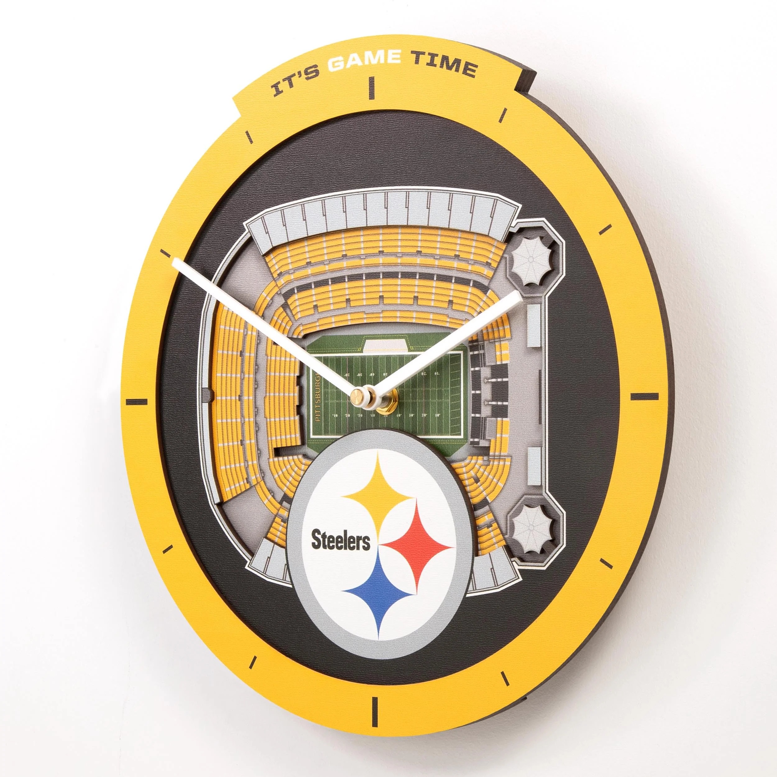 YouTheFan NFL Pittsburgh Steelers 3D StadiumView Clock - Image 10