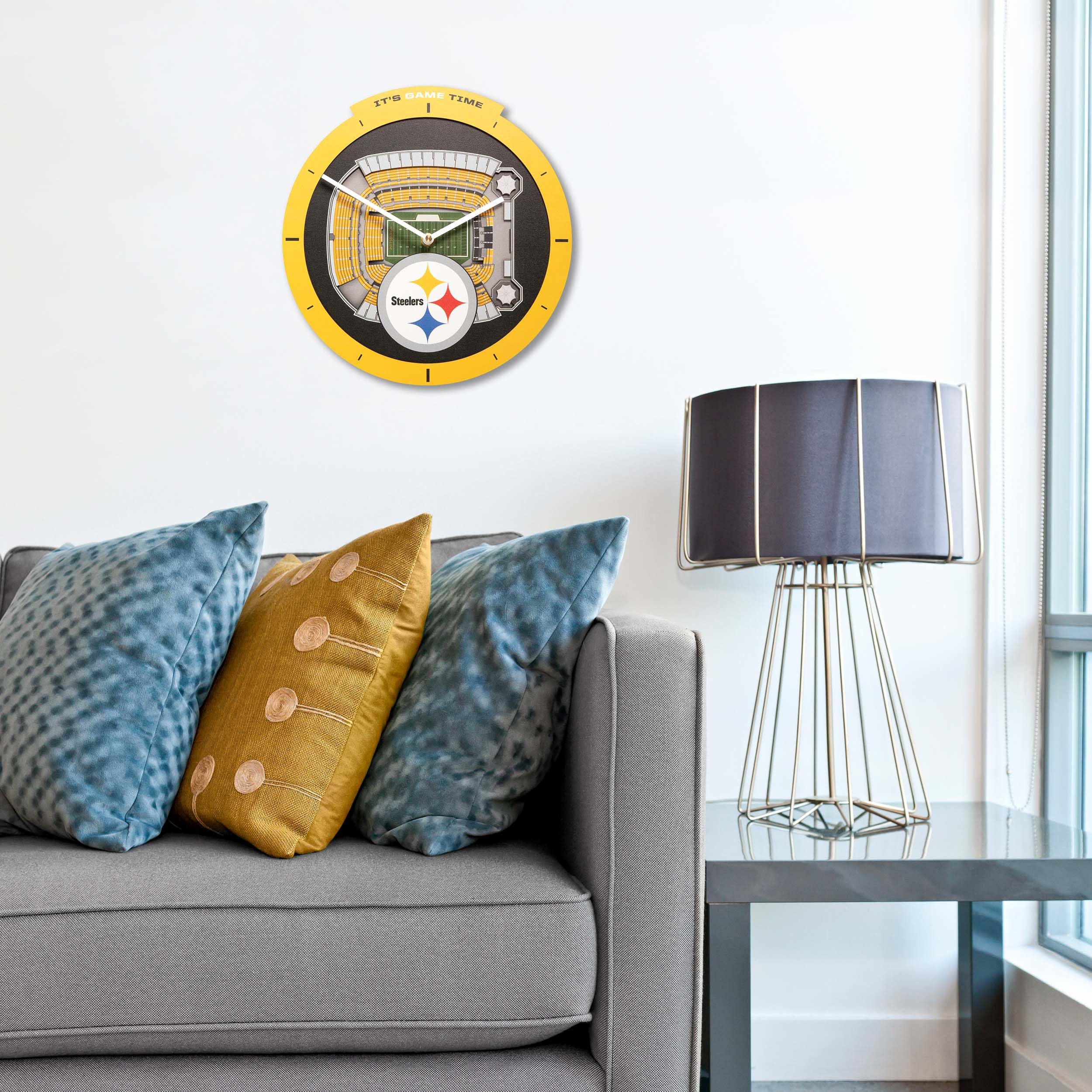 YouTheFan NFL Pittsburgh Steelers 3D StadiumView Clock - Image 3