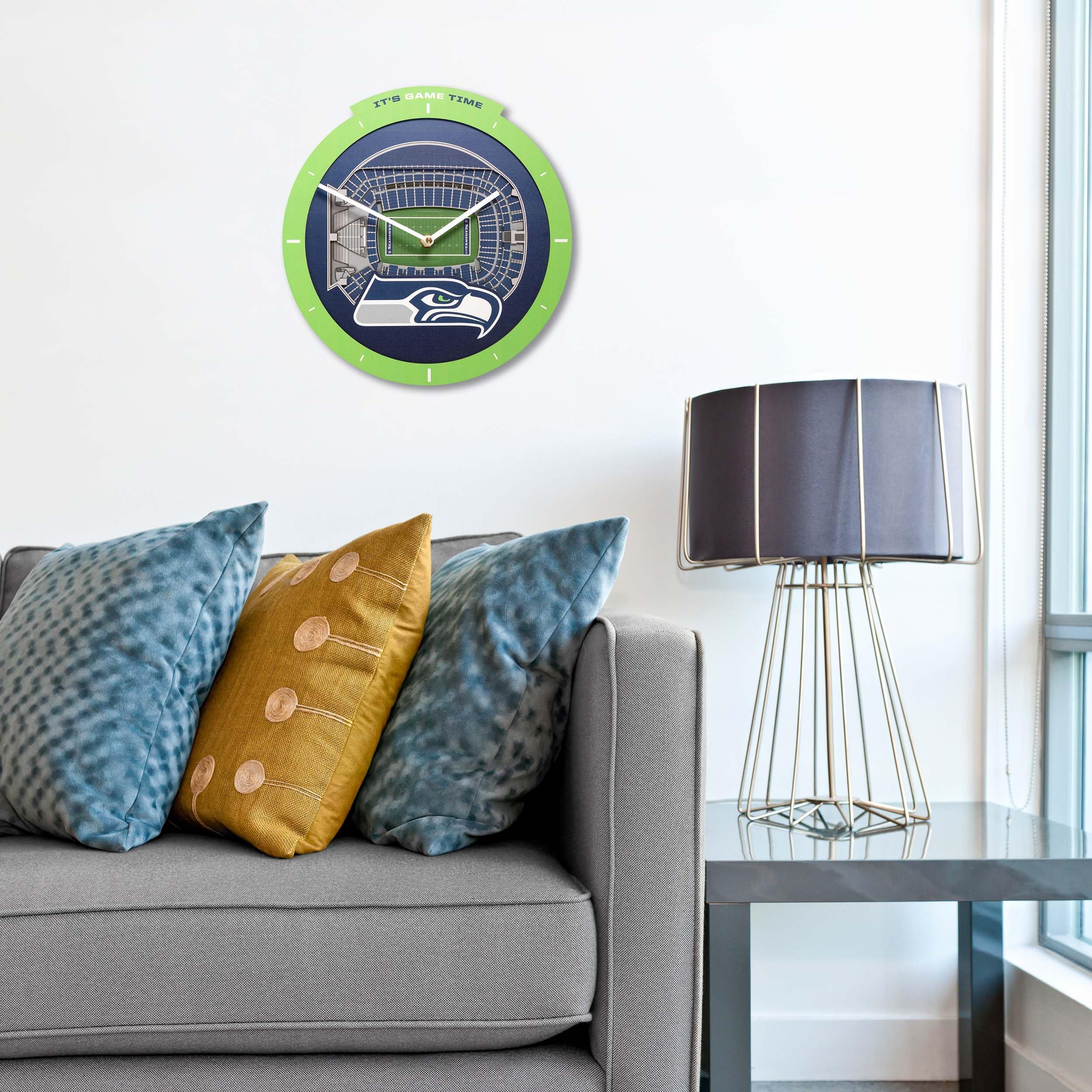 YouTheFan NFL Seattle Seahawks 3D StadiumView Clock - Image 3