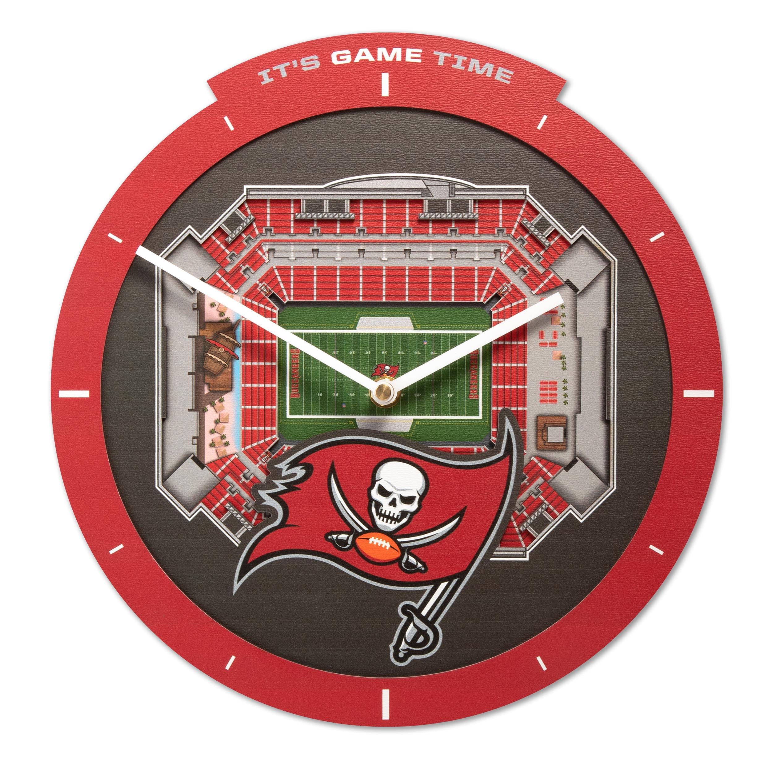 YouTheFan NFL Tampa Bay Buccaneers 3D StadiumView Clock