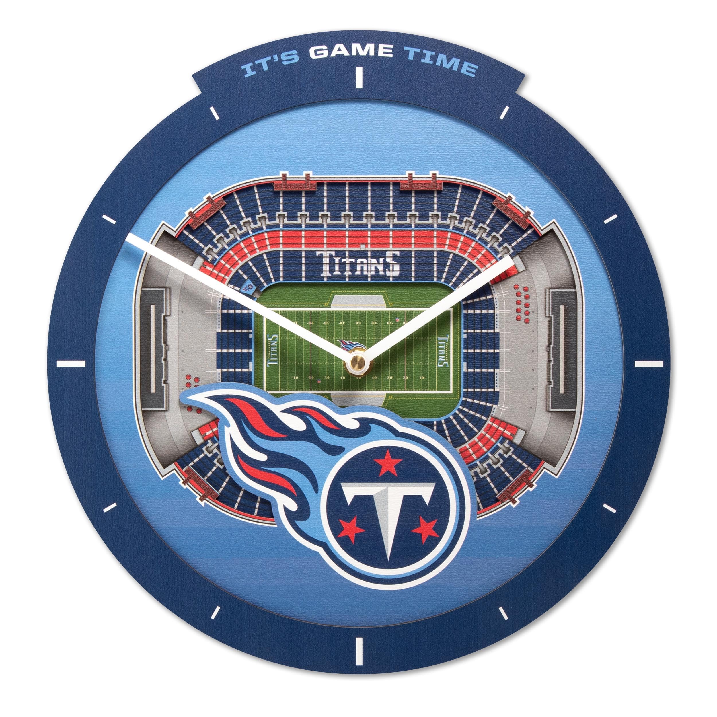 YouTheFan NFL Tennessee Titans 3D StadiumView Clock