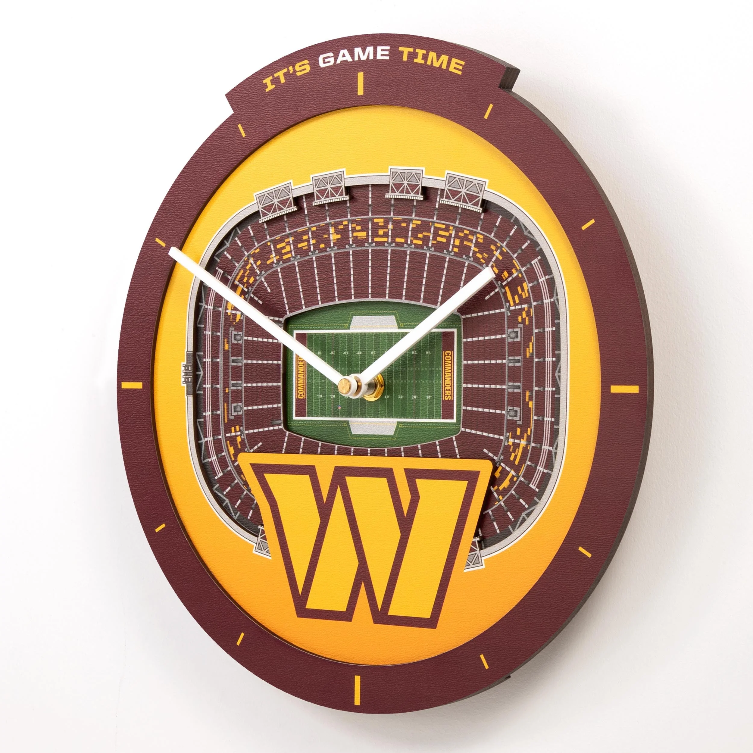 YouTheFan NFL Washington Commanders 3D StadiumView Clock - Image 5