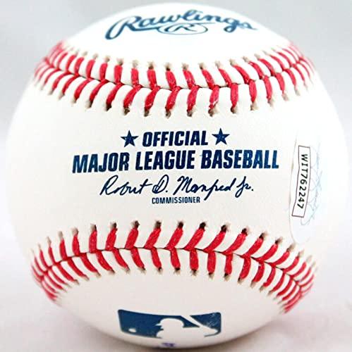Yuli Gurriel Autographed Rawlings OML Baseball w/Insc -JSA W Auth Blue - Image 2