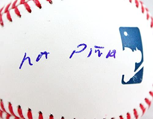 Yuli Gurriel Autographed Rawlings OML Baseball w/Insc -JSA W Auth Blue - Image 3